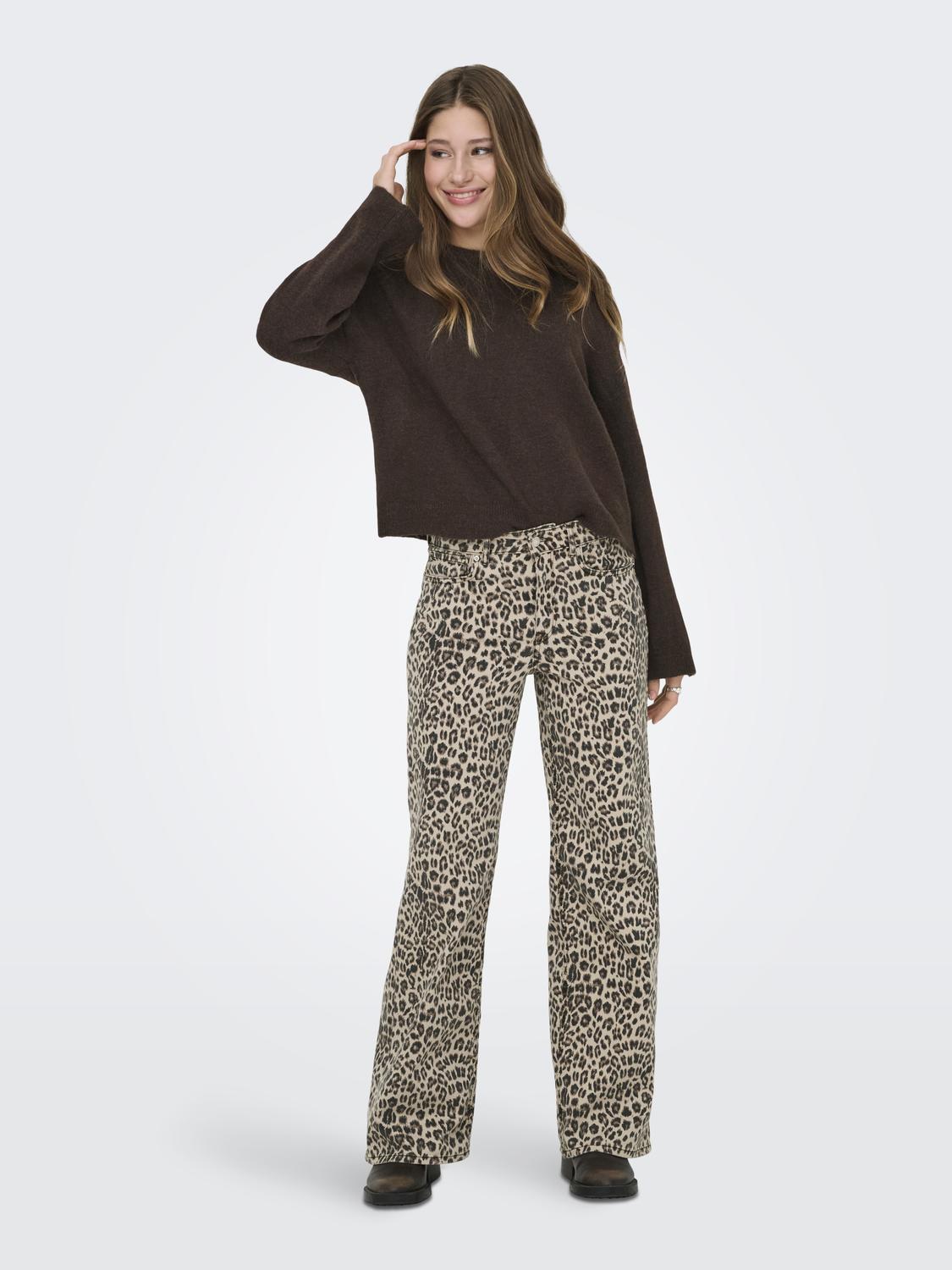ONLMADISON BLUSH HW LEO WIDE DNM NOOS - 6