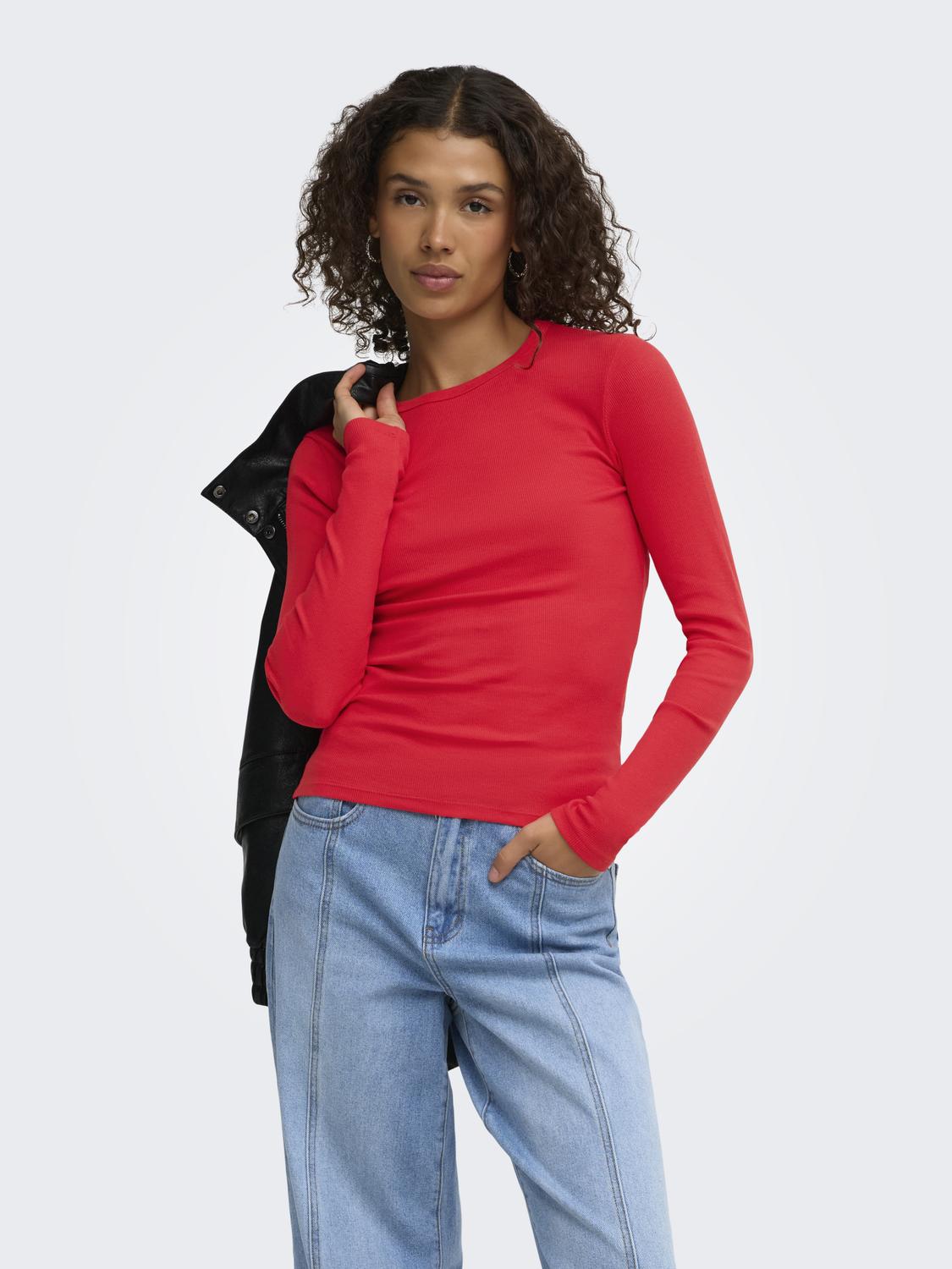 JDYLUCKY L/S O NECK NEW TOP JRS NOOS