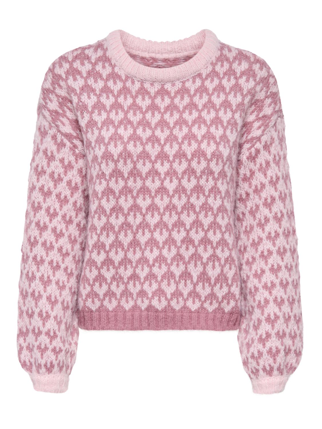 ONLCARO LS PATTERN O-NECK CC KNT - 3