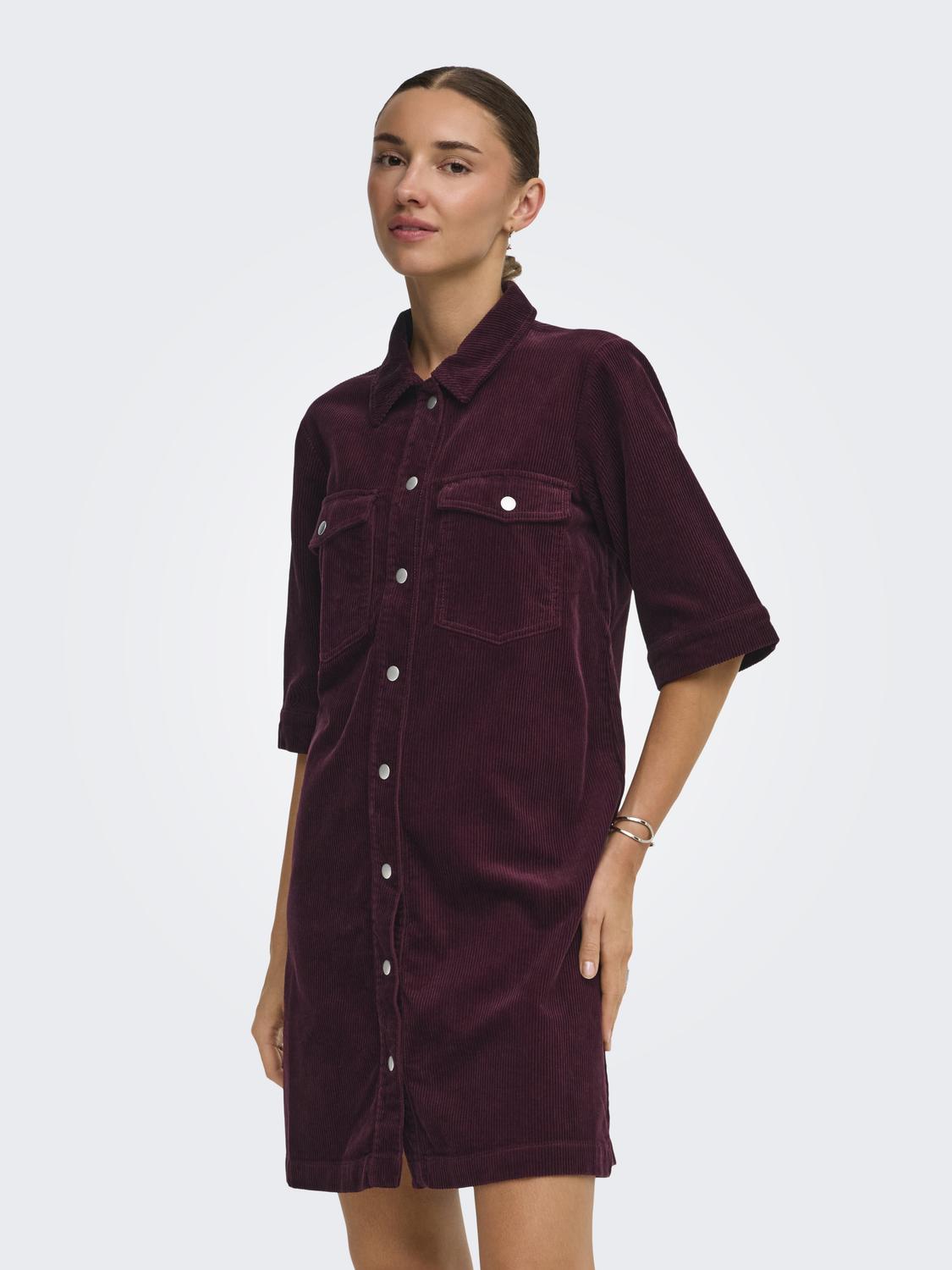 JDYSHIRAZ S/S BUTTON DRESS PNT NOOS