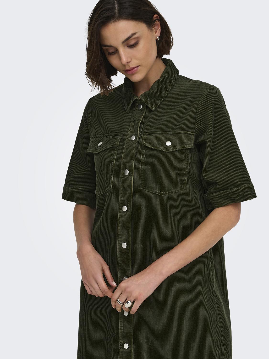 JDYSHIRAZ S/S BUTTON DRESS PNT NOOS - 4