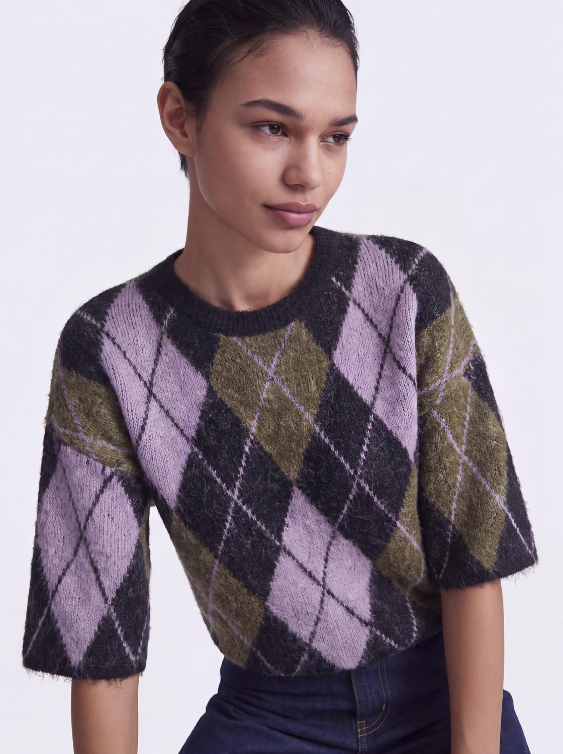 ONLNOEME SS PATTERN O-NECK KNT - 5