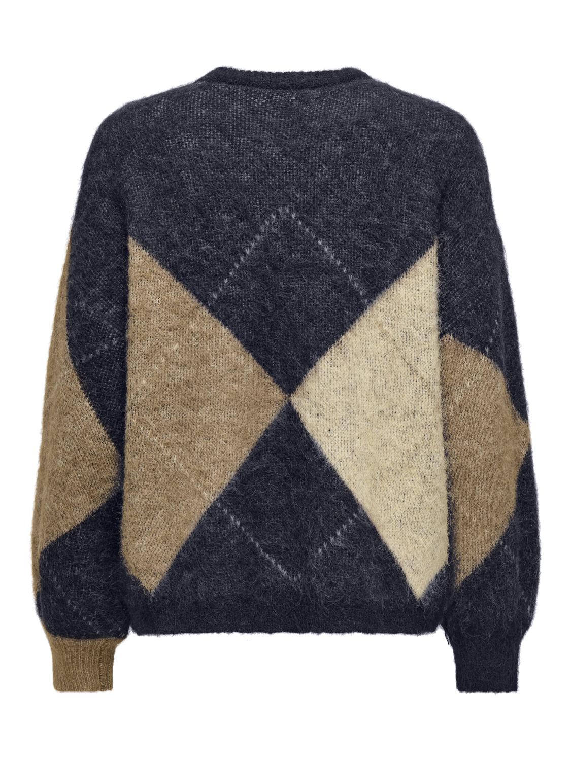 ONLNOEME LIFE LS JQ O-NECK NOOS KNT - 7