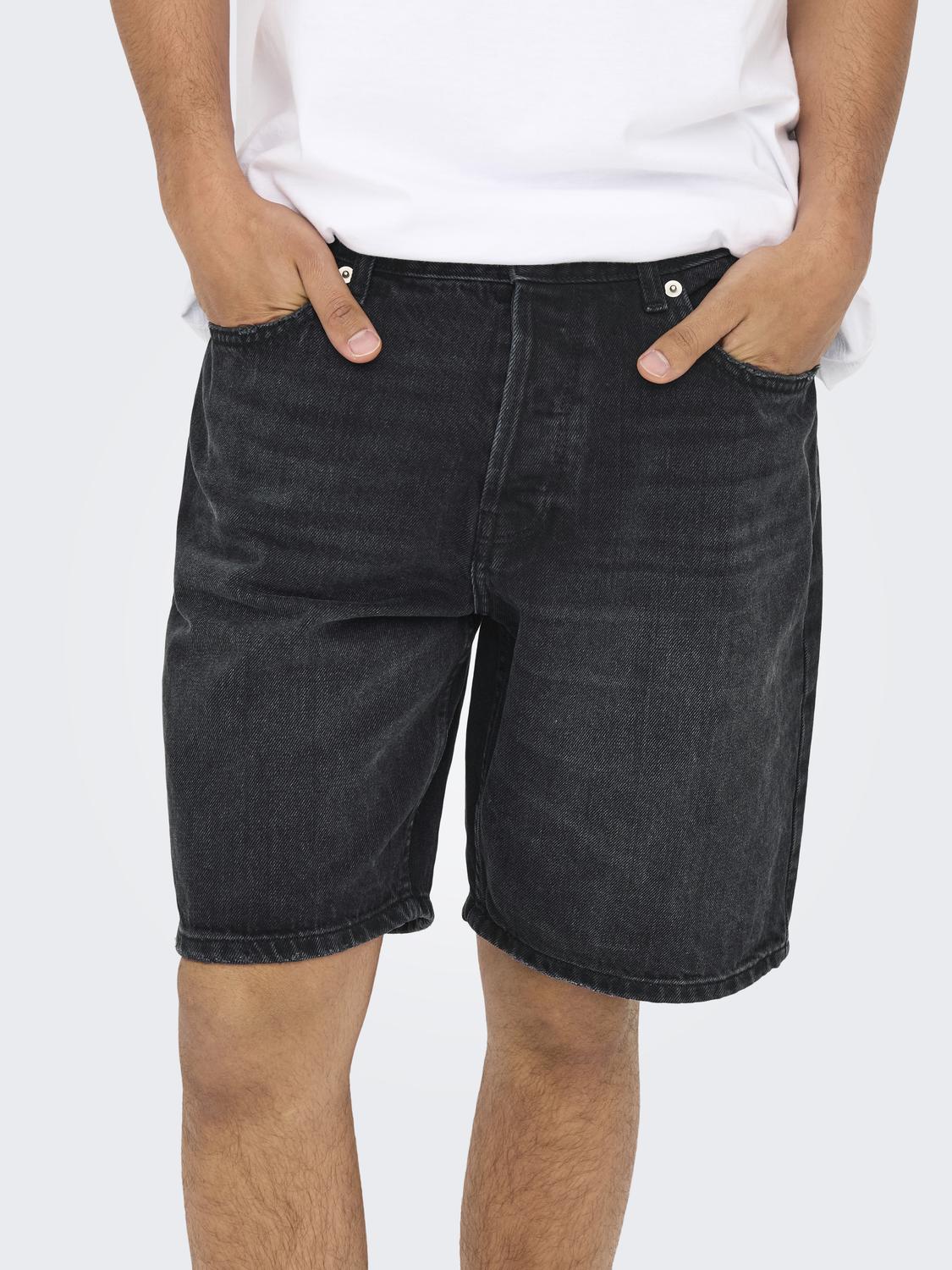 ONSEDGE BLACK 2047 TAI DNM SHORTS NOOS - 5