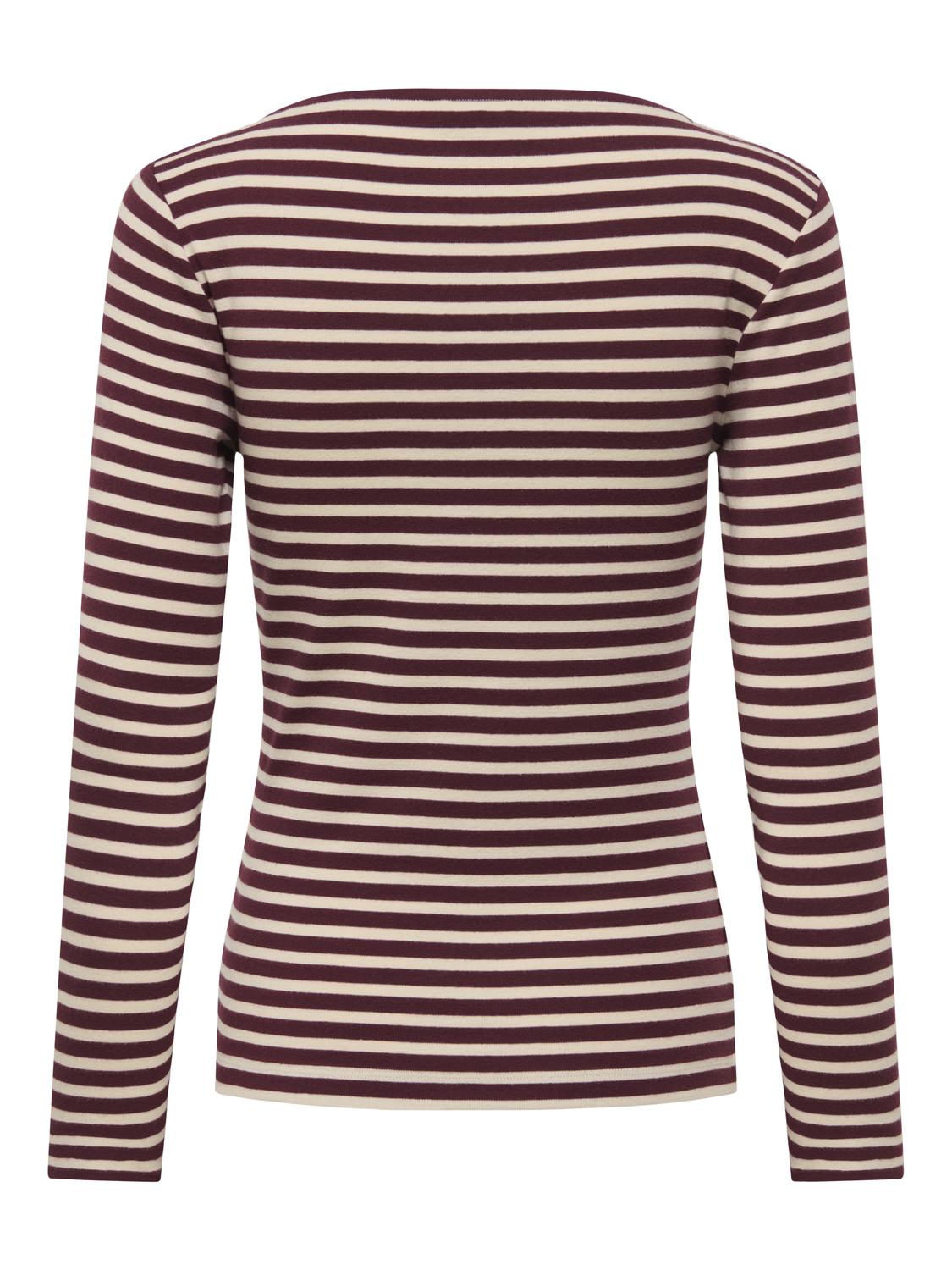PGSINA L/S STRIPED BOATNECK TOP JRS - 3