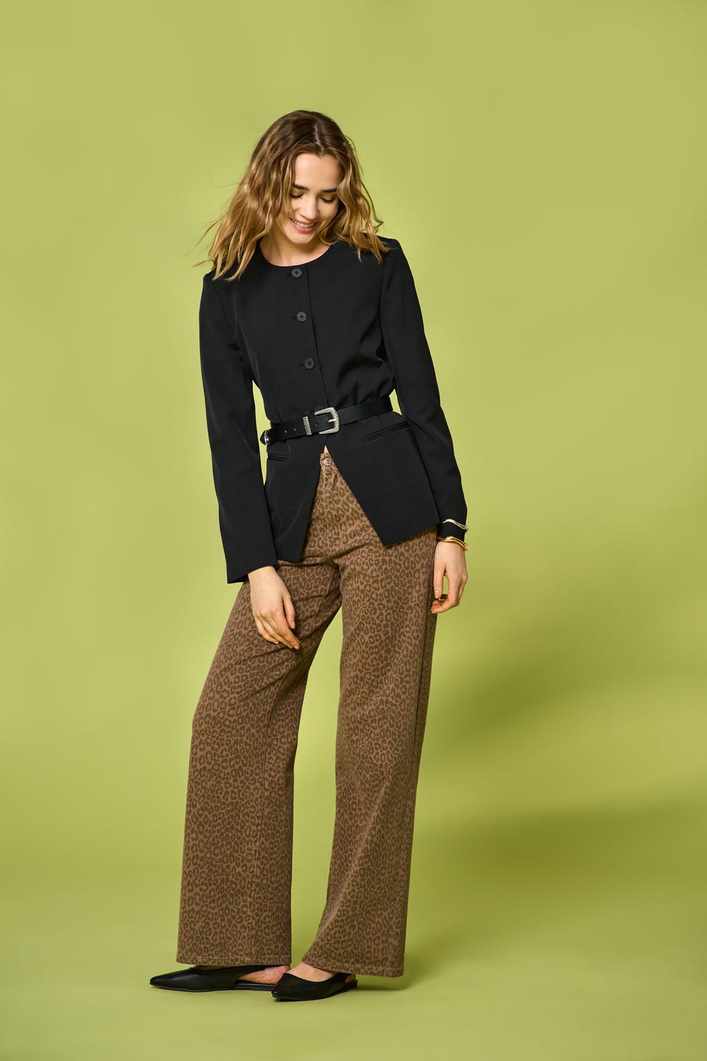 ONLMADISON HW WIDE ANIMAL PANT PNT - 2