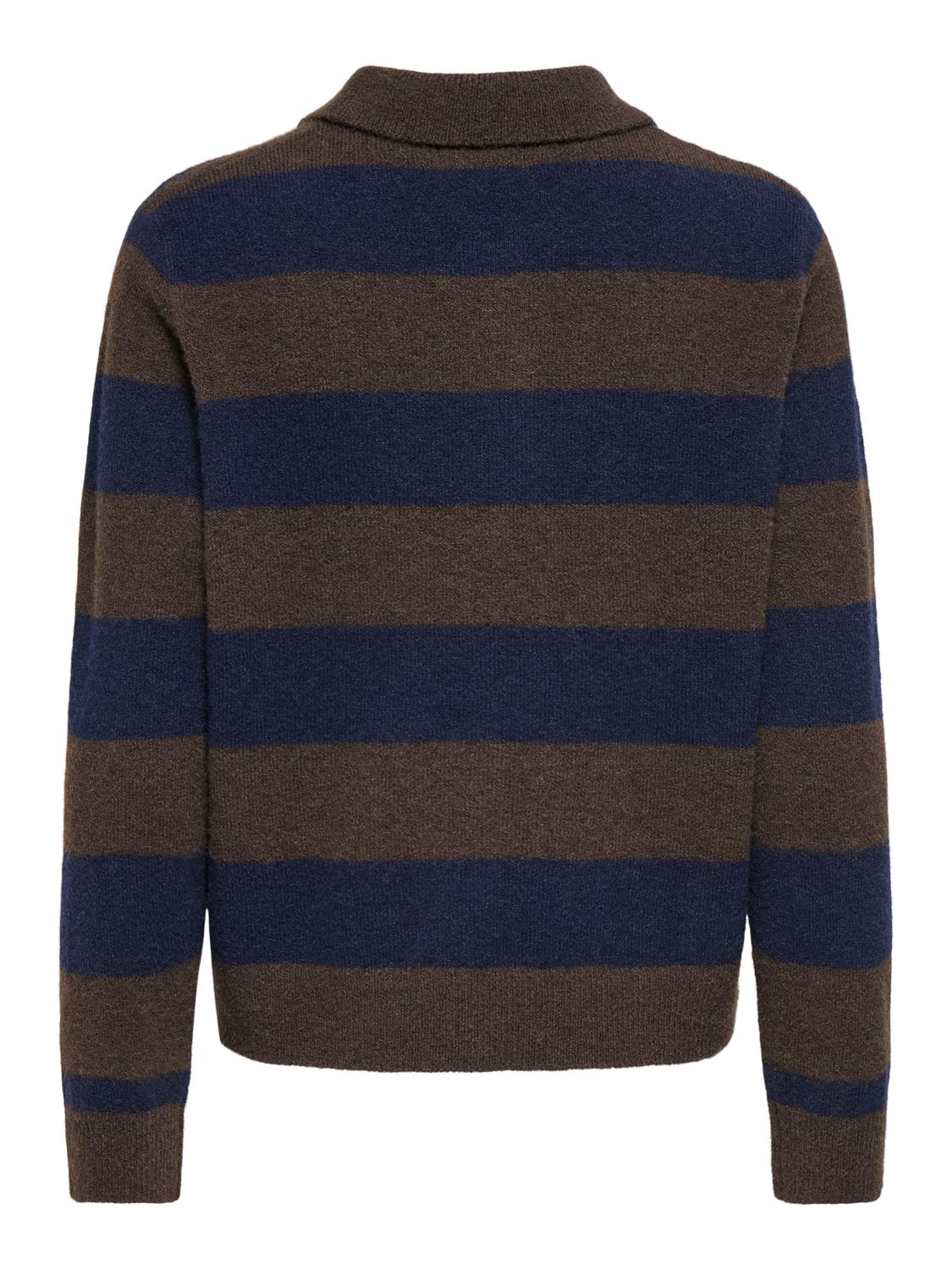 PGABIGAIL L/S POLO PULLOVER KNT - 3