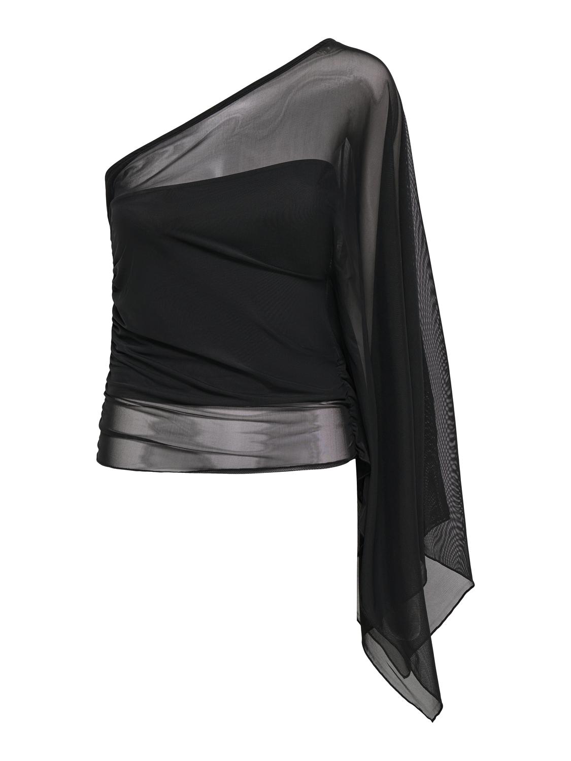 PGZUZANNE ONE SHOULDER CAPE TOP JRS