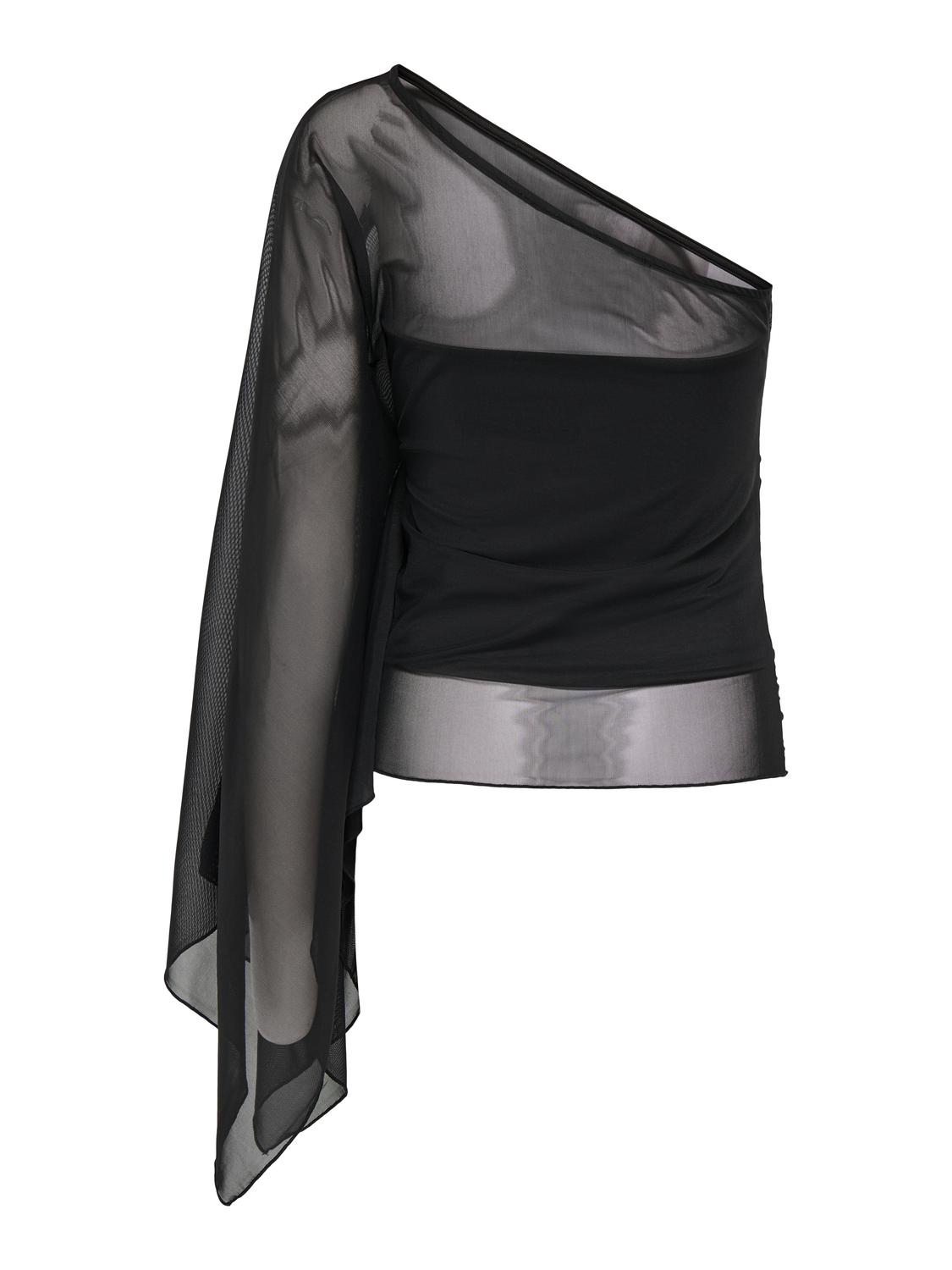 PGZUZANNE ONE SHOULDER CAPE TOP JRS - 3