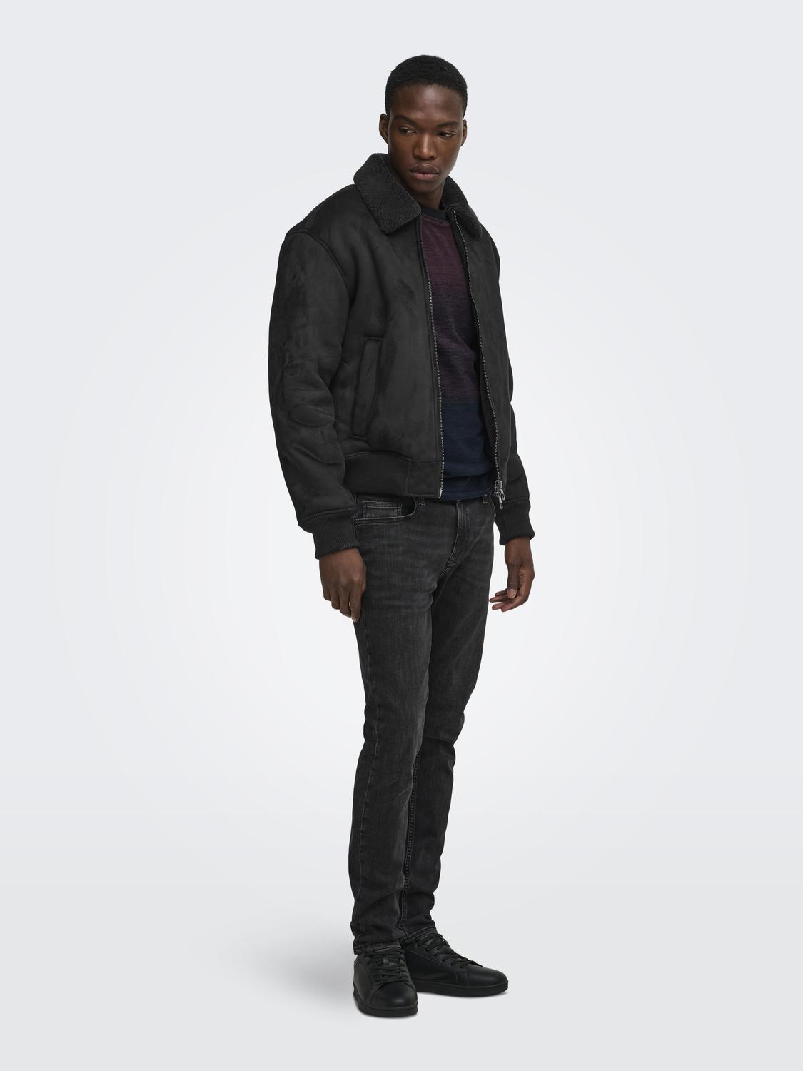 ONSSPENCER SHEARLING JACKET OTW - 6