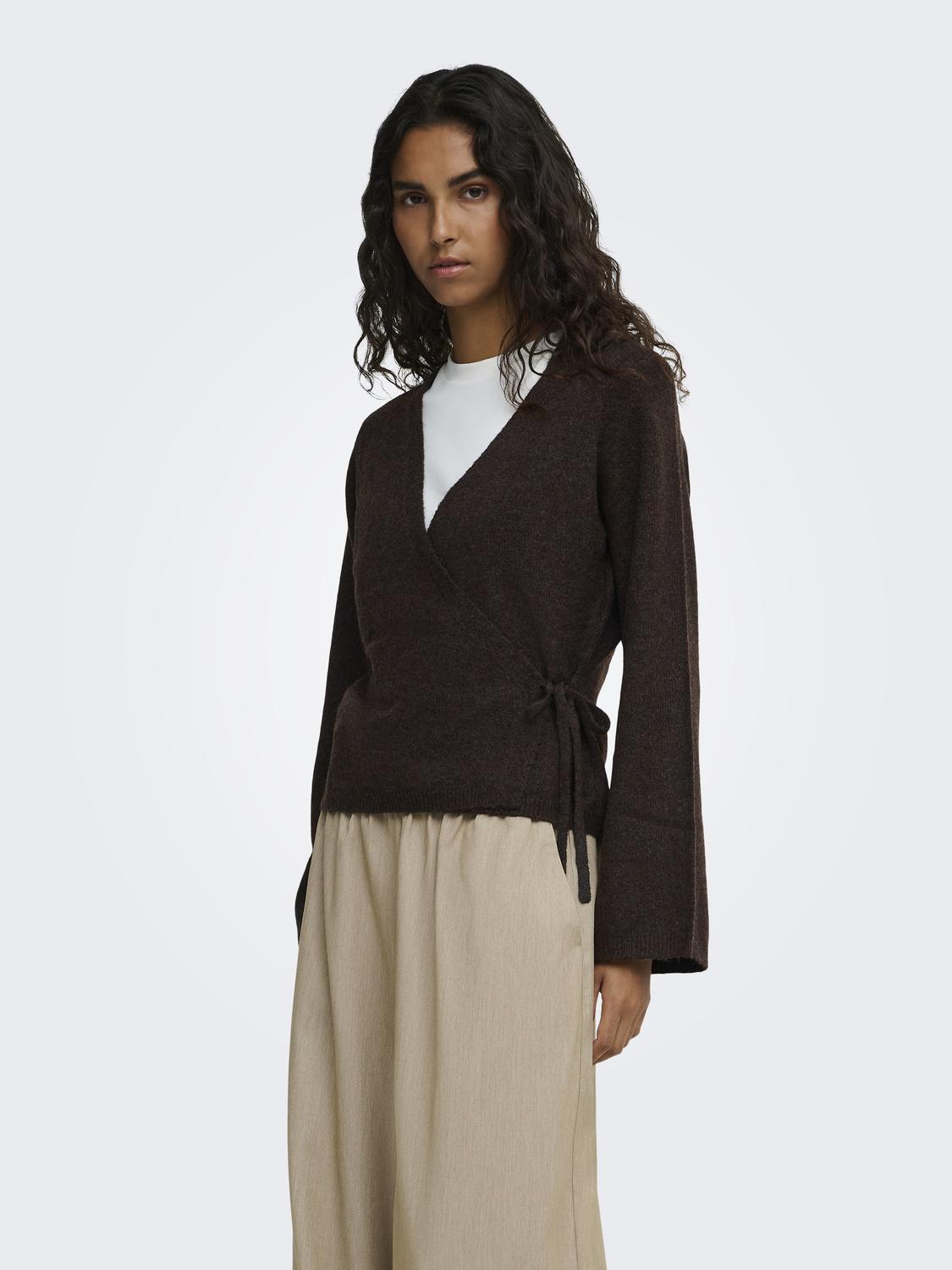 JDYSUPER BECKY L/S WRAP CARDI KNT NOOS