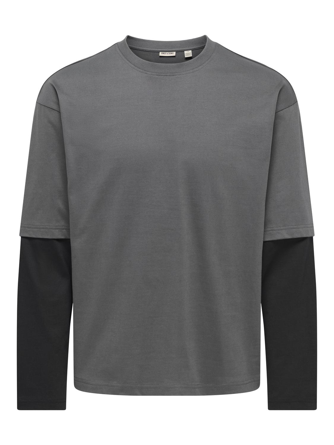 ONSADON BOXY DOUBLE LAYER TEE - 2