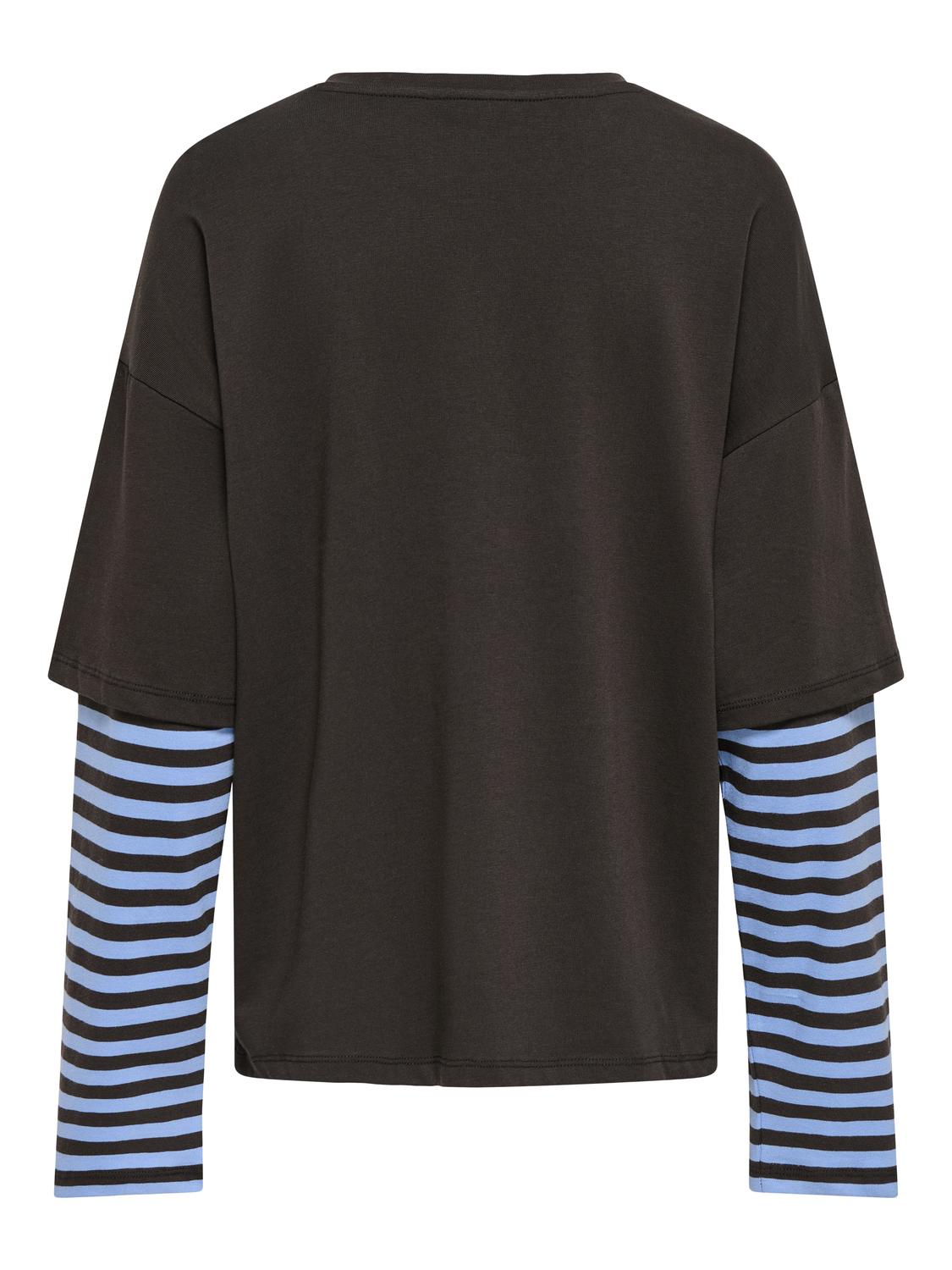 PGMALINA L/S STRIPE DETAIL TOP JRS - 3