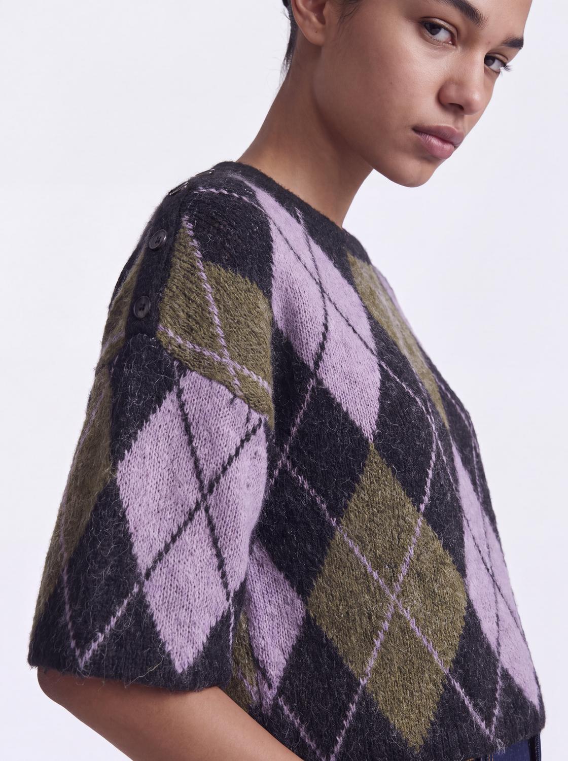 ONLNOEME SS PATTERN O-NECK KNT - 4