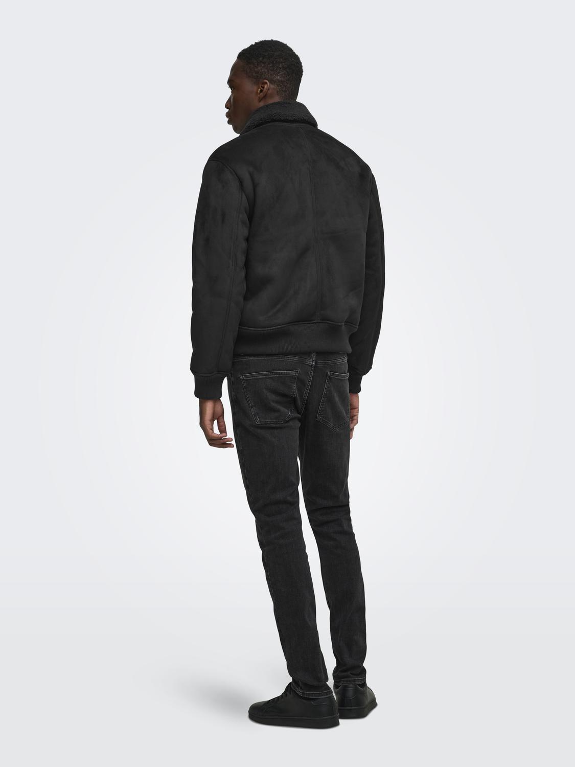 ONSSPENCER SHEARLING JACKET OTW - 2