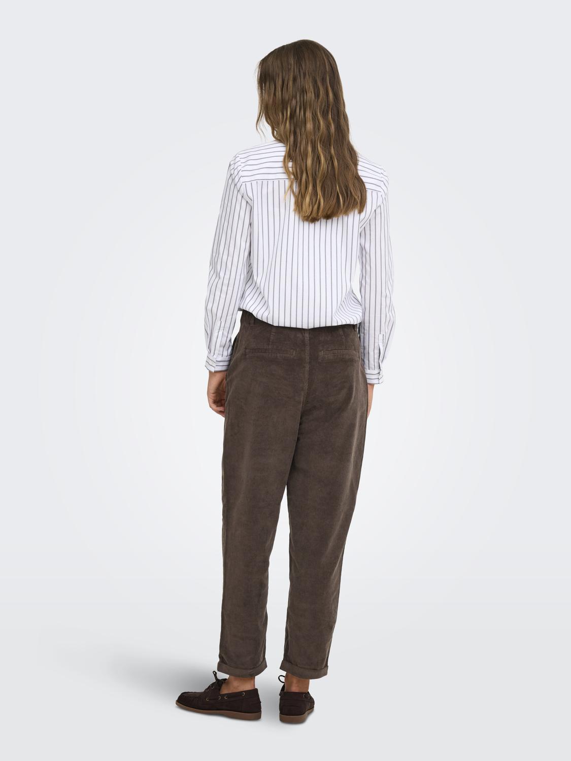 ONLFLORA MW ELA CORD CAROT PANT PNT NOOS - 2