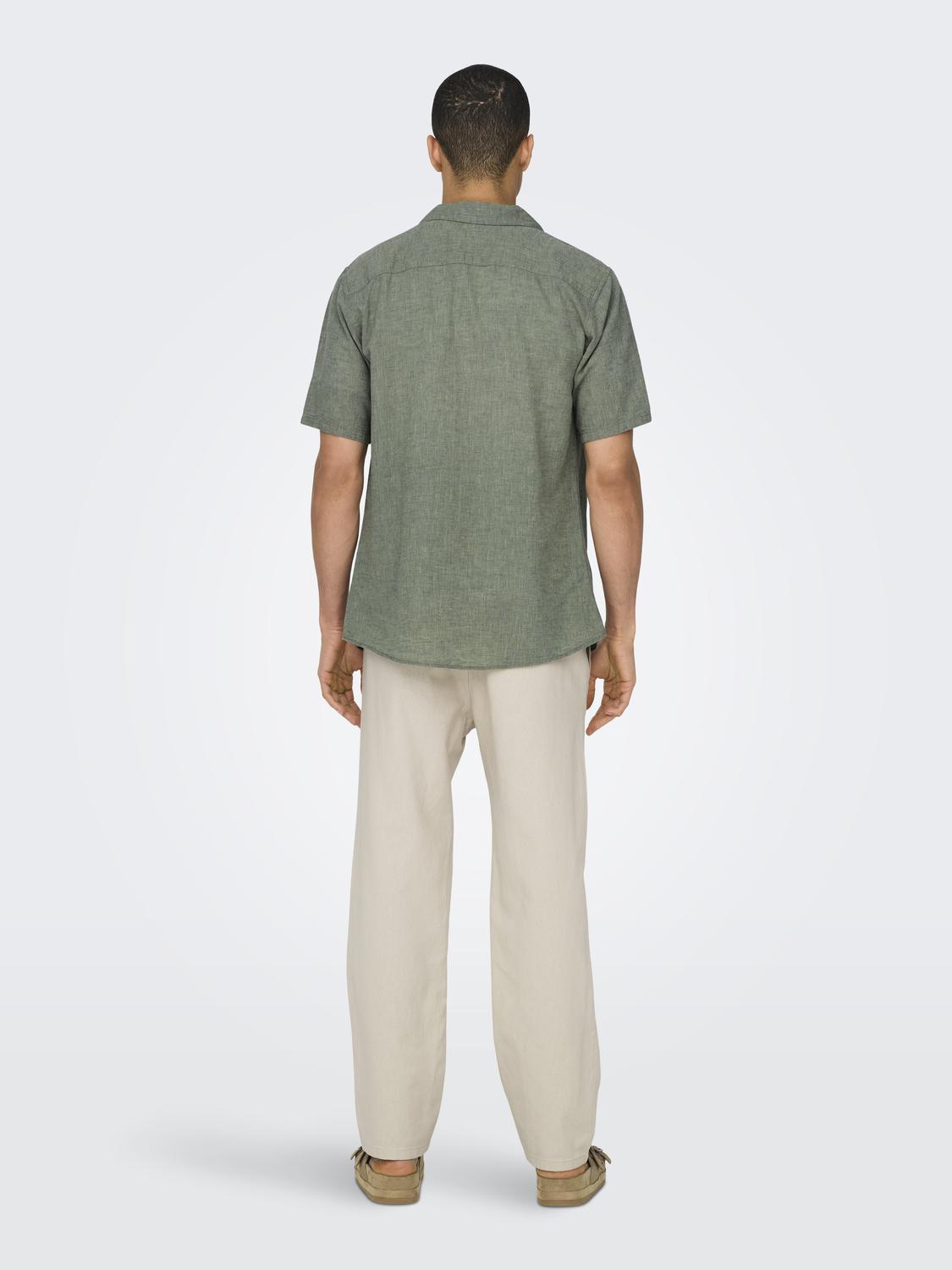 ONSCAIDEN SS SOLID RESORT LINEN NOOS - 2