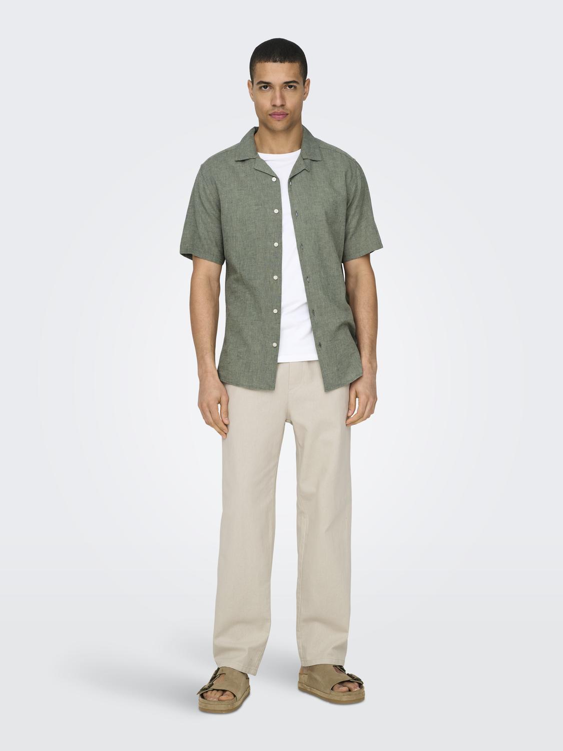 ONSCAIDEN SS SOLID RESORT LINEN NOOS - 6