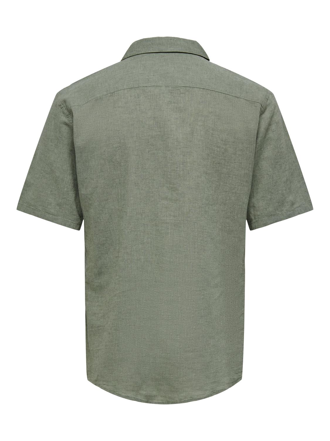 ONSCAIDEN SS SOLID RESORT LINEN NOOS - 7