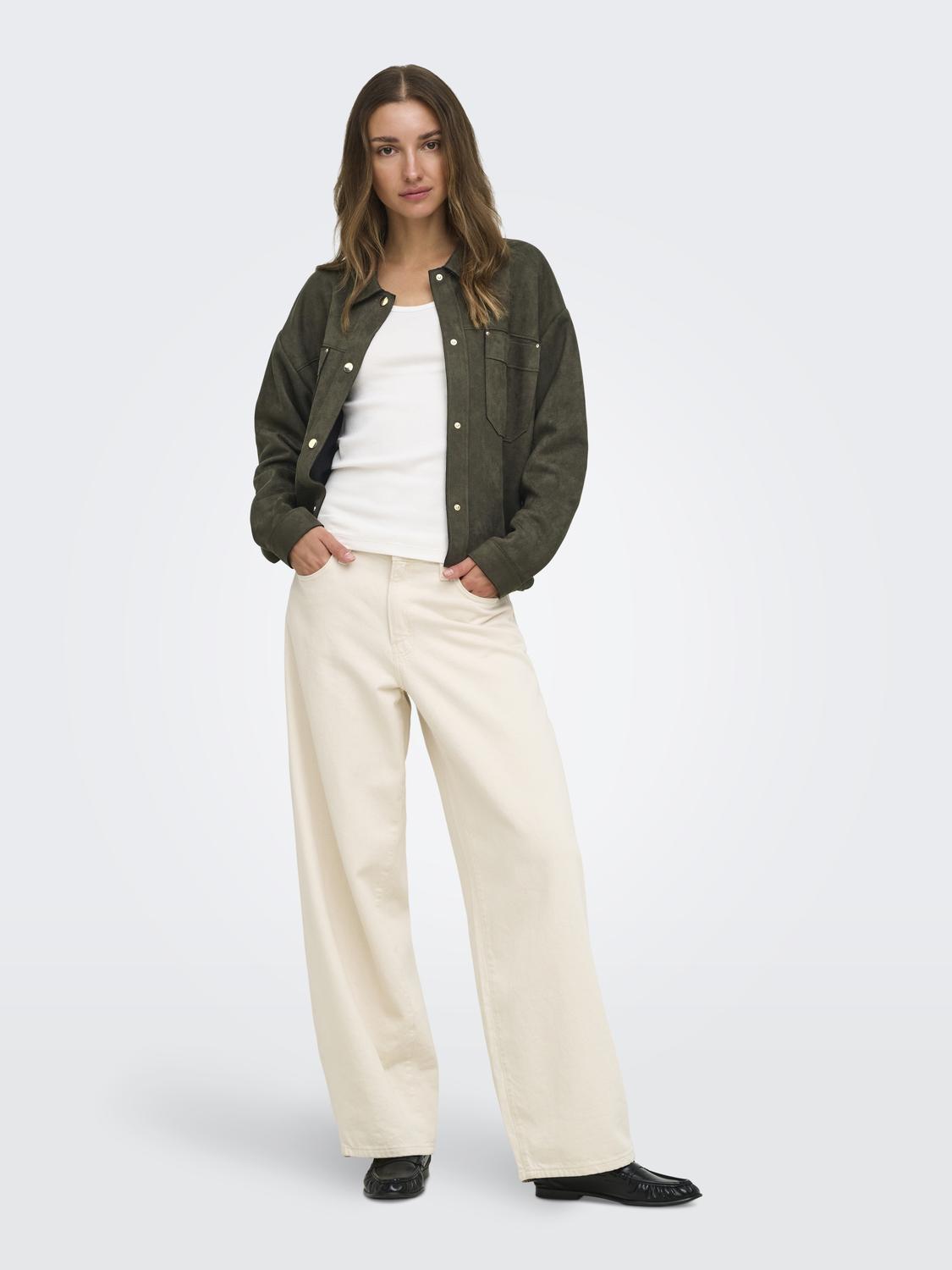 JDYJULLE L/S FAKE SUEDE SHIRT JRS NOOS - 7