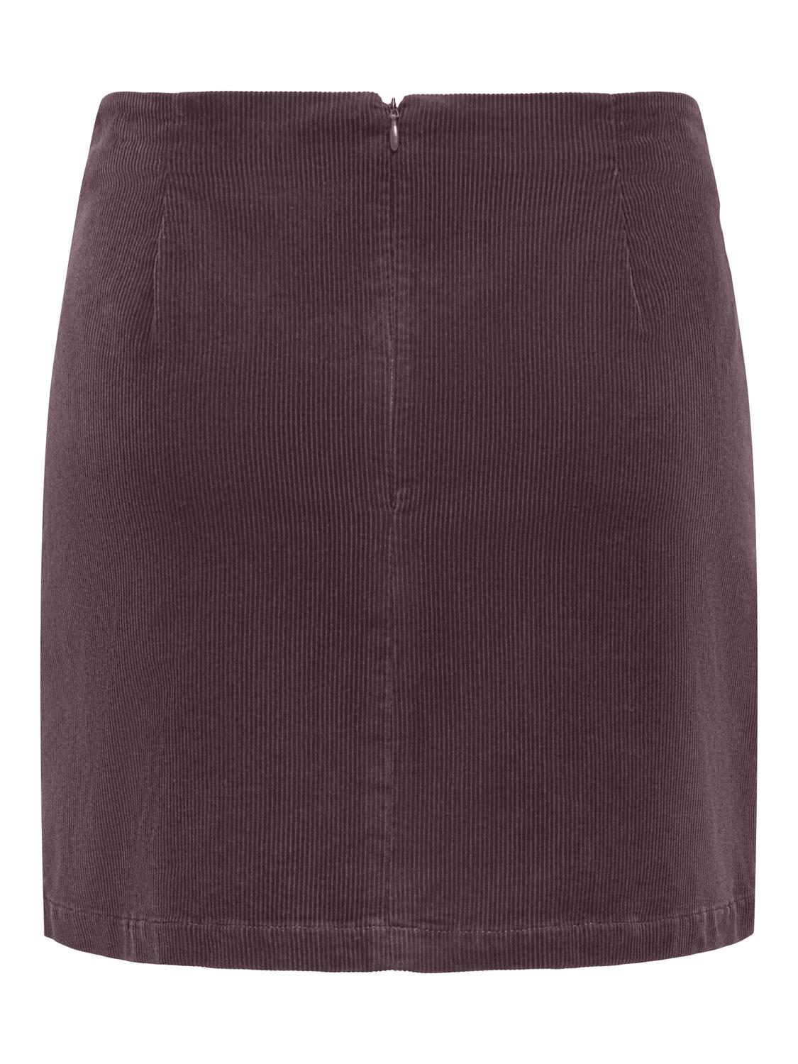 ONLFLORA HW CORD SHORT SLIT SKIRT PNT - 3