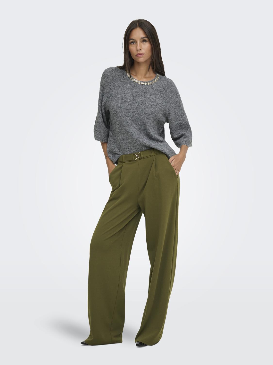 JDYALVA LIFE 3/4 EMBELLISH PULL KNT NOOS - 6