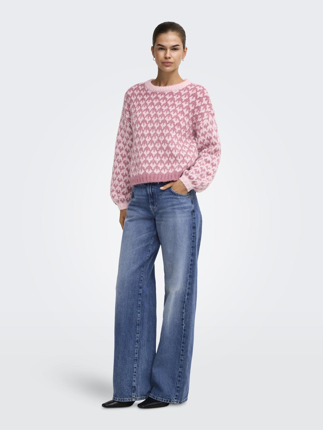 ONLCARO LS PATTERN O-NECK CC KNT - 6
