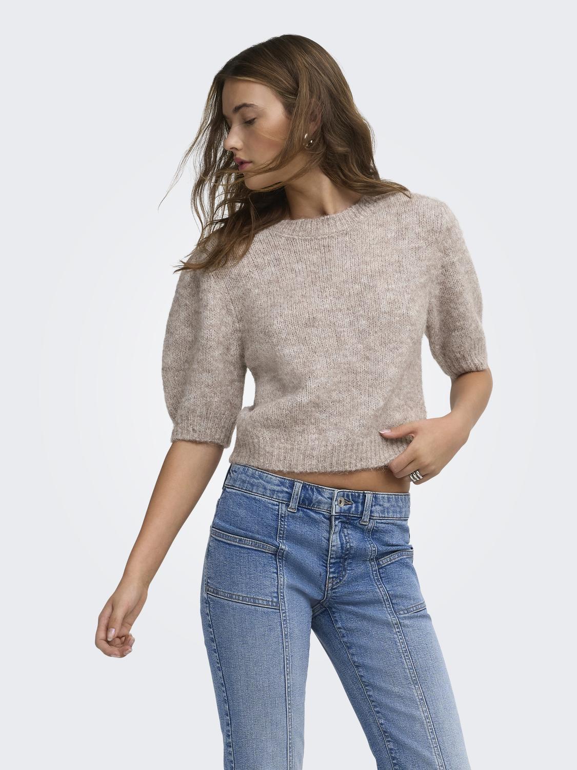 ONLNELLIE SS O-NECK KNT NCA