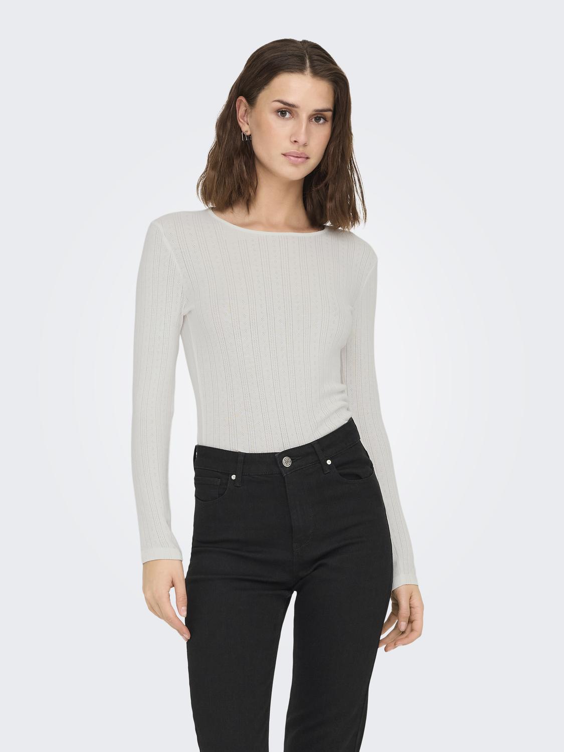 JDYSALSA MIA LIFE L/S O NECK TOP JRS DIA