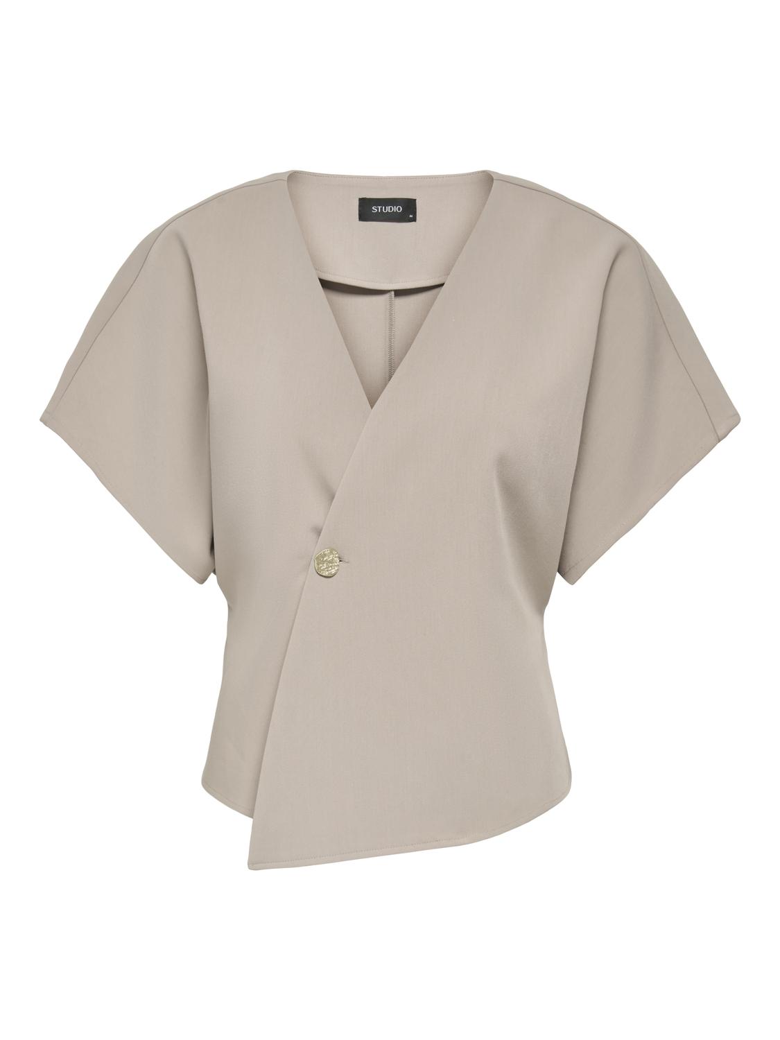 STUCASSIA S/S 1-BUTTON CARDIGAN WVN