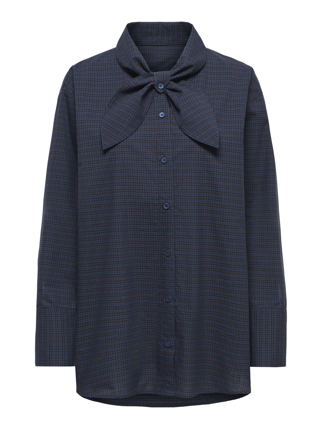 STUCOSSA CHECKED L/S SCARF SHIRT WVN