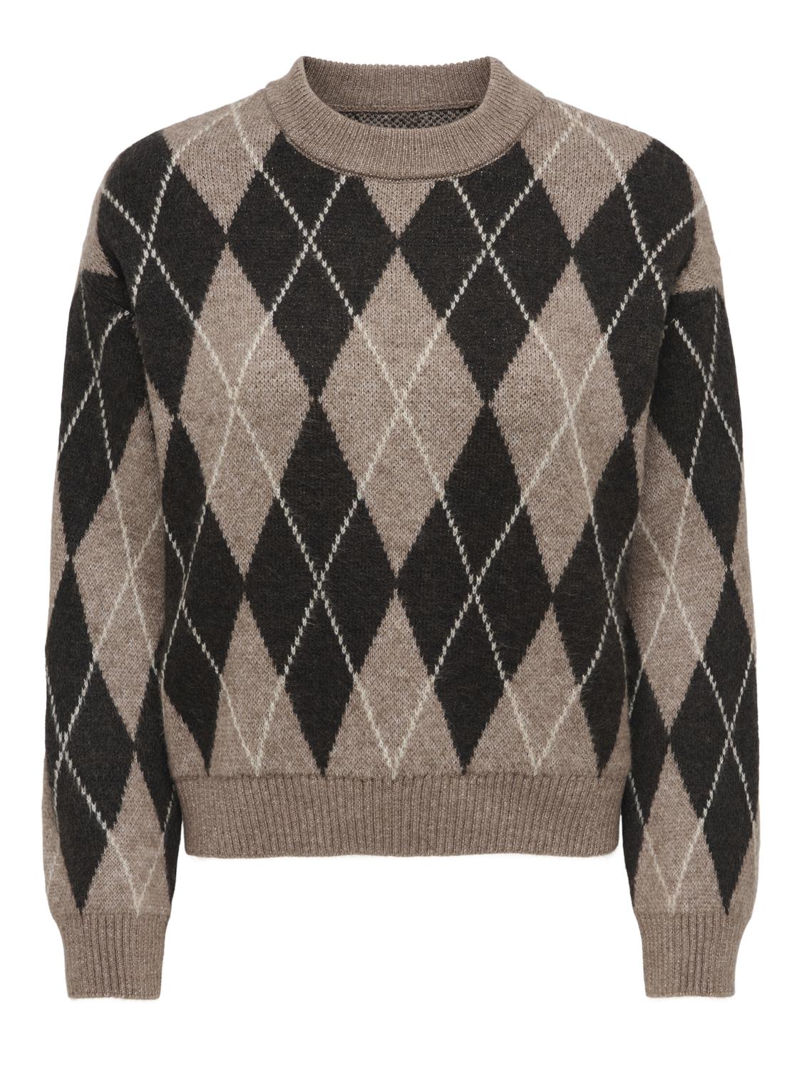 JDYBIANKA L/S ARGYLE PULLOVER KNT NOOS - 3