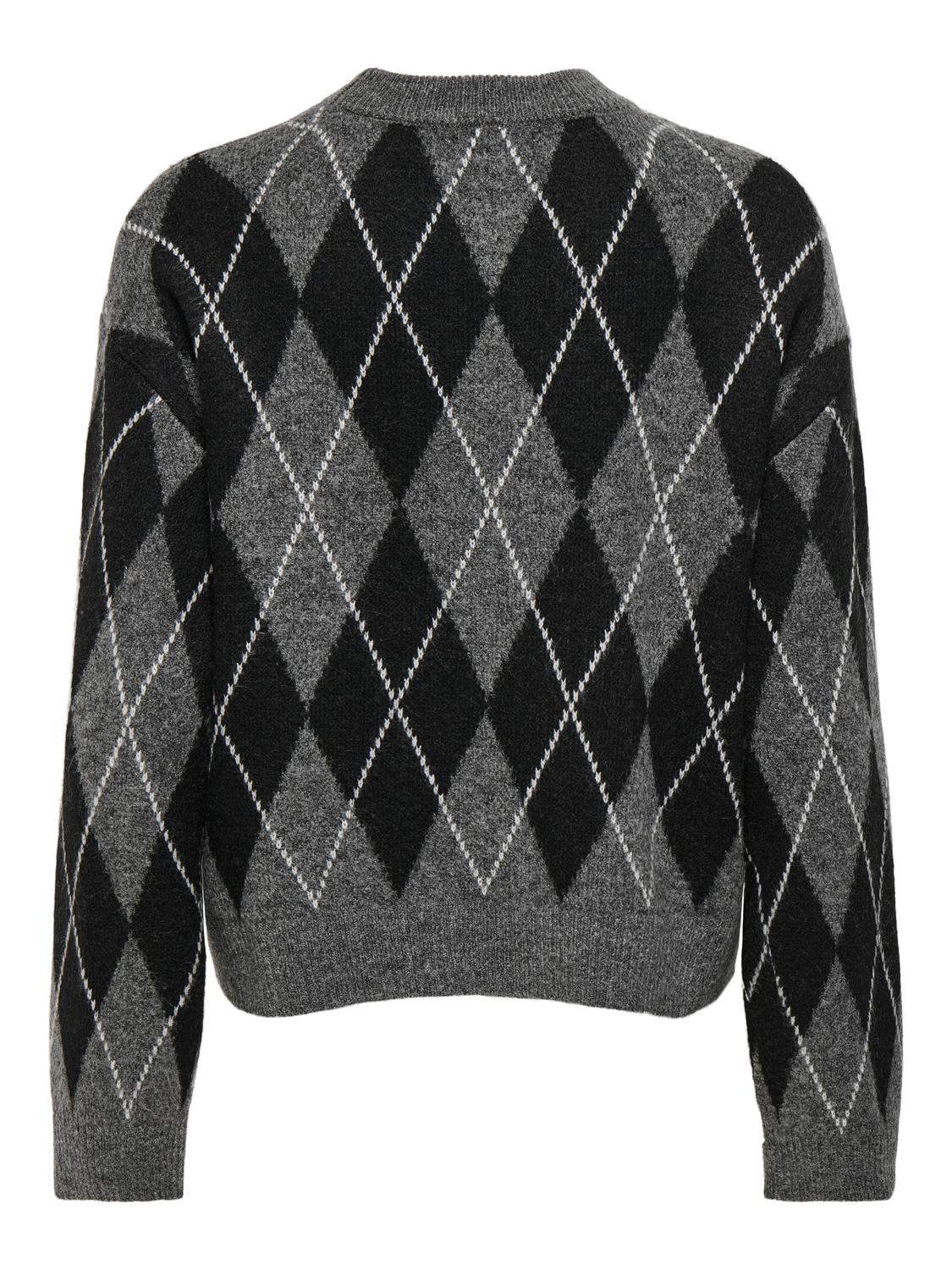 JDYBIANKA L/S ARGYLE PULLOVER KNT - 2