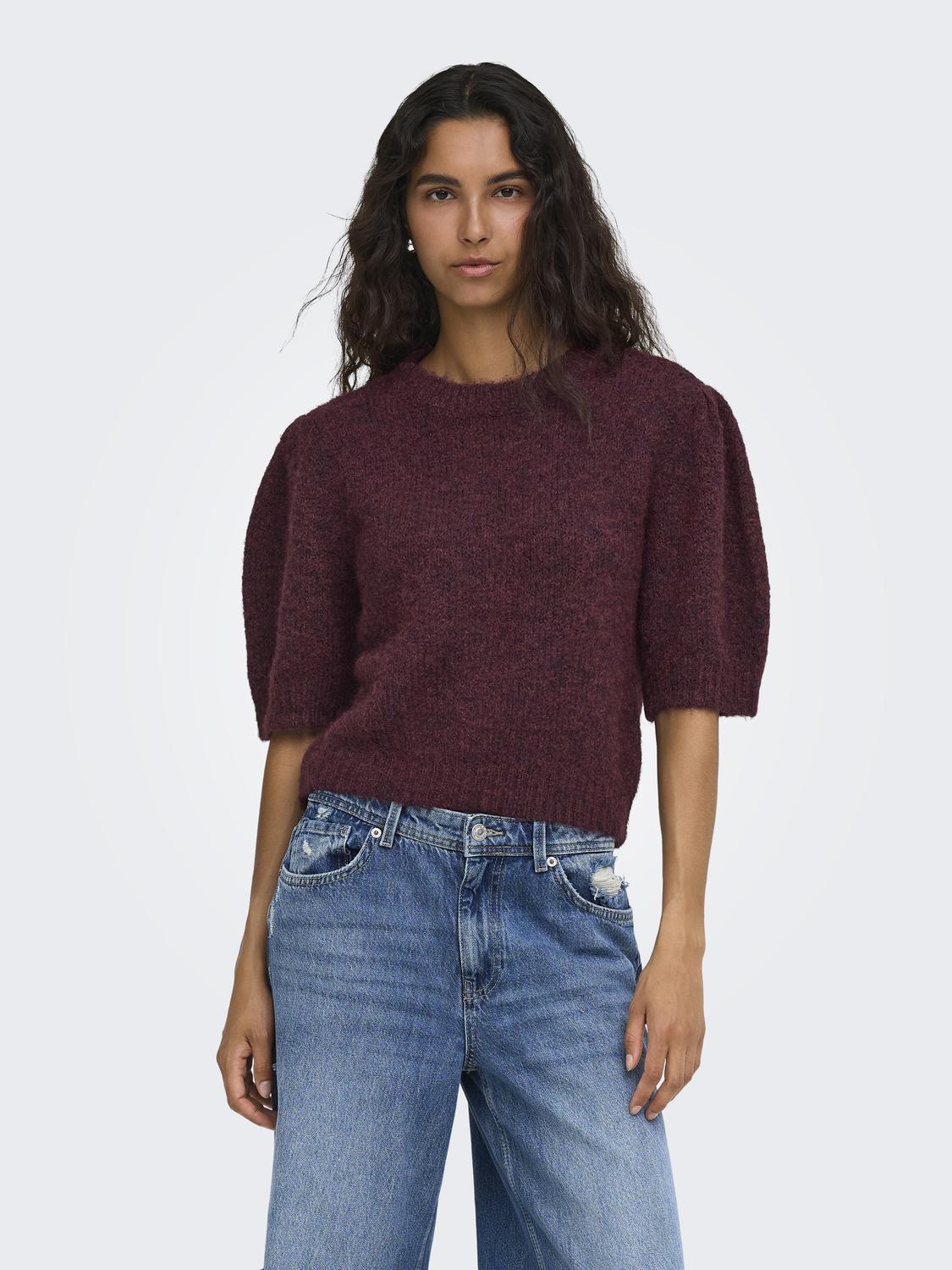 ONLNELLIE SS O-NECK KNT NCA