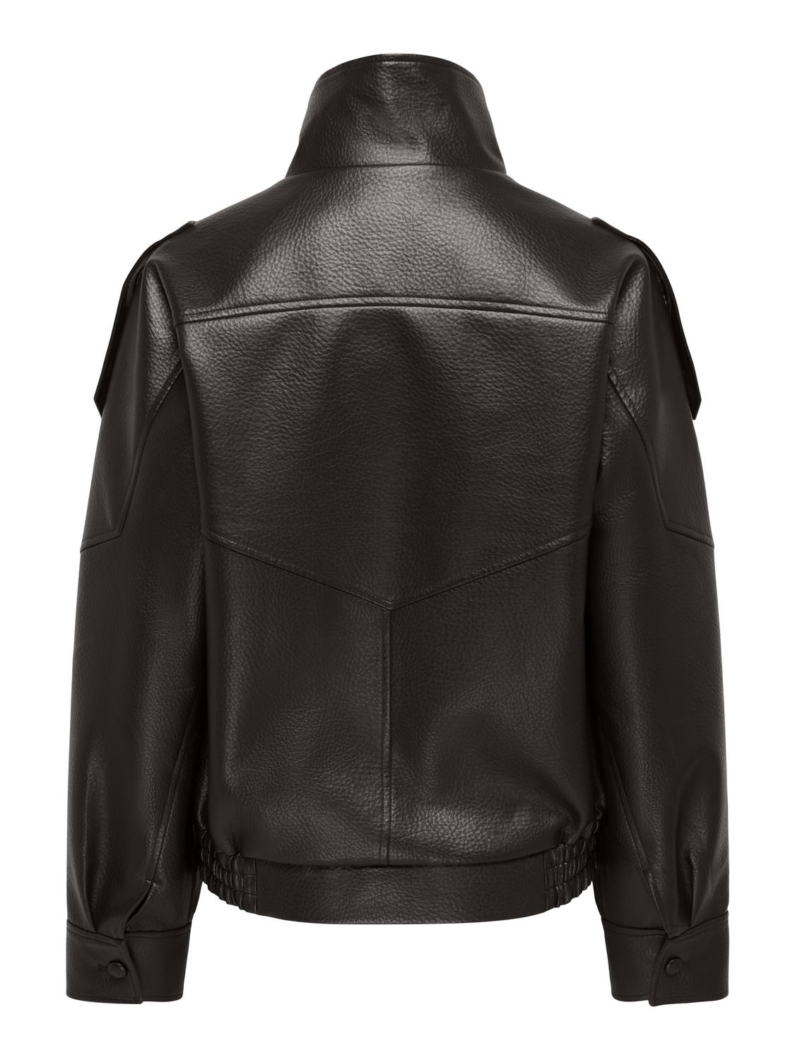 JDYRAYE PU OVERSIZED BOMBER JACKET PNT - 7