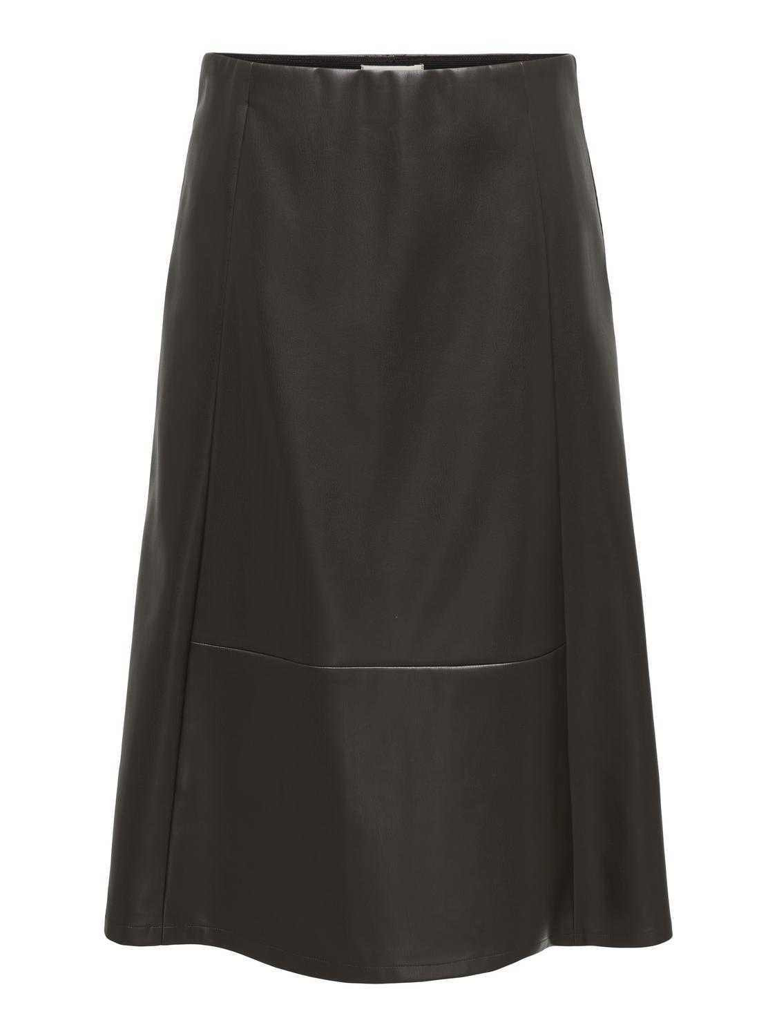 ONLFIBY MW FAUX LEATHER LONG SKIRT PNT - 3