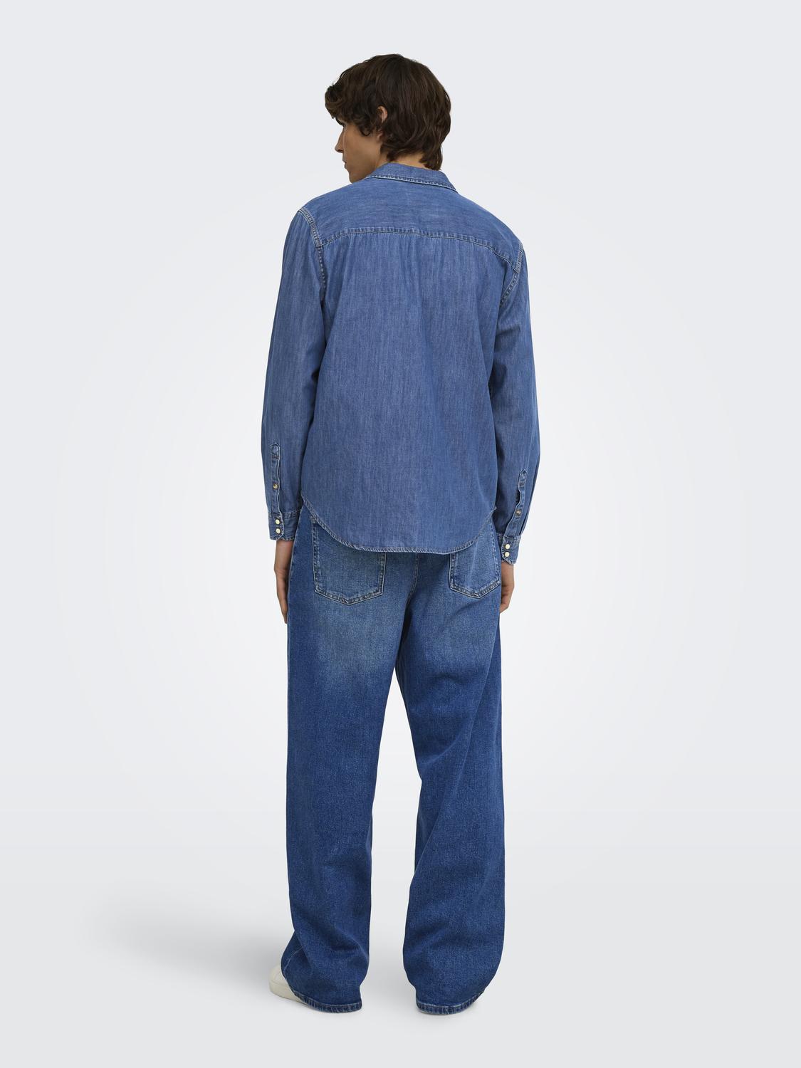 ONSRAY WESTERN REG LS SHIRT NOOS - 2