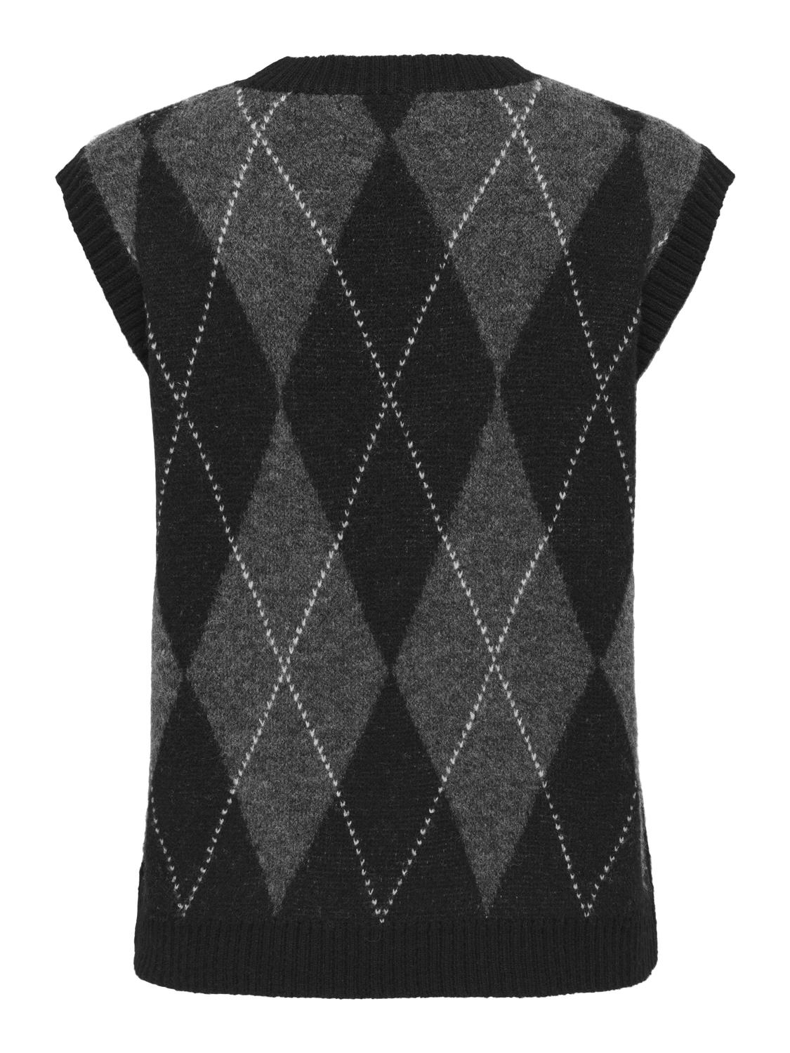 ONLRHOMBUS ARGYLE VEST KNT NOOS - 7