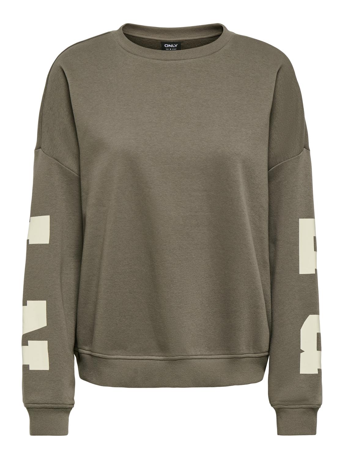 ONLSWEAT Loose Fit O-hals genser for fritidsklær - 3