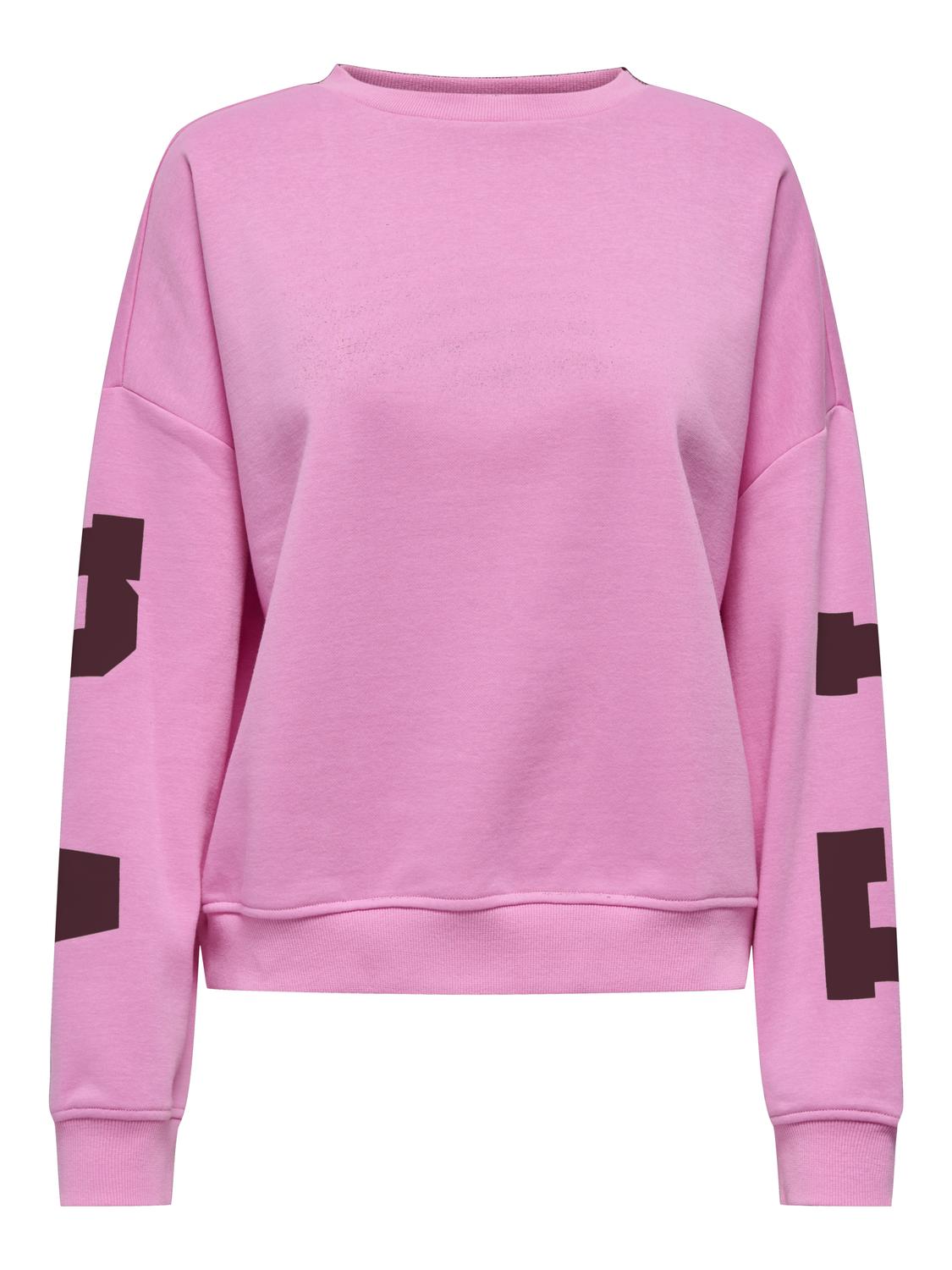 ONLSWEAT Locker geschnittenes Sweatshirt mit O-Ausschnitt für Freizeitkleidung