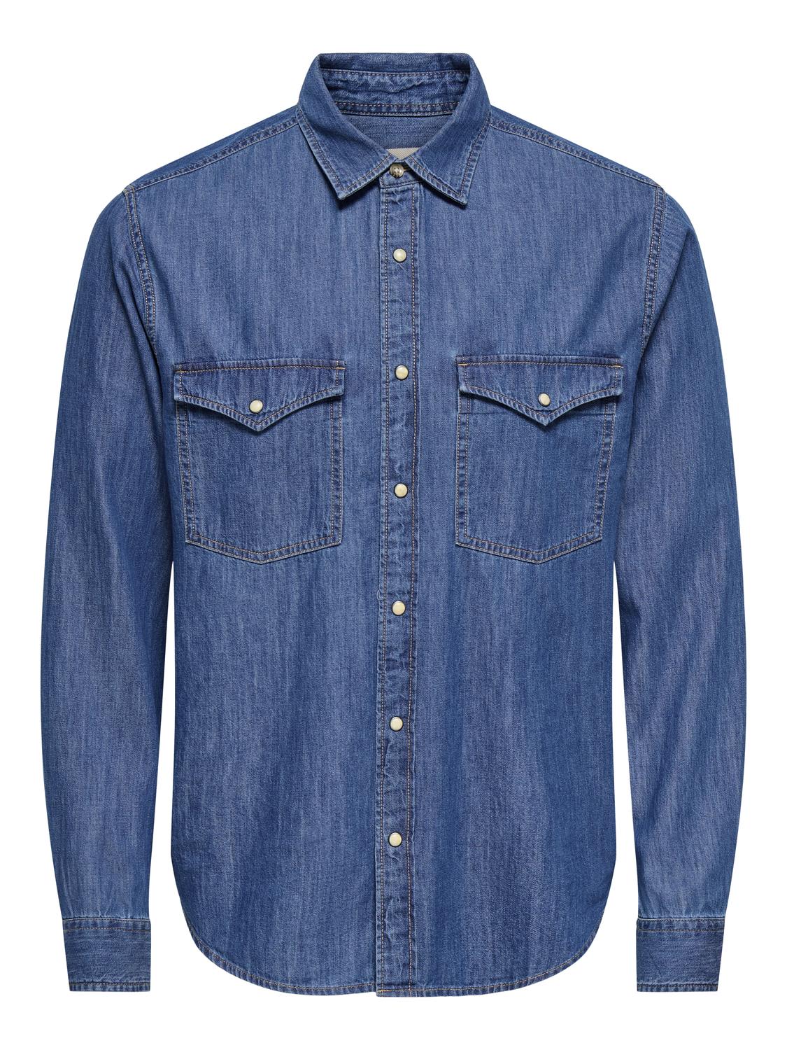 ONSRAY WESTERN REG LS SHIRT NOOS - 3