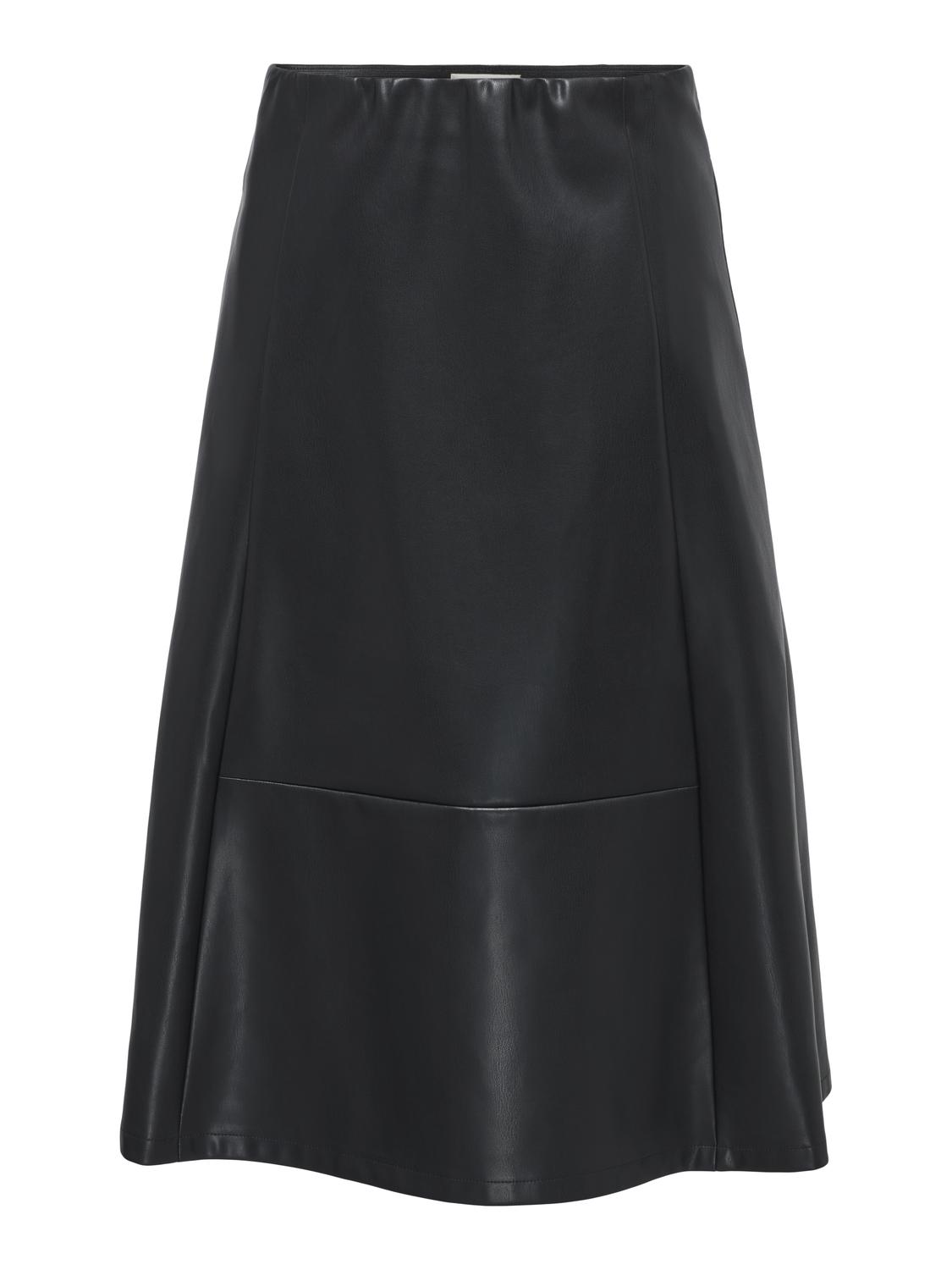 ONLFIBY MW FAUX LEATHER LONG SKIRT PNT - 3