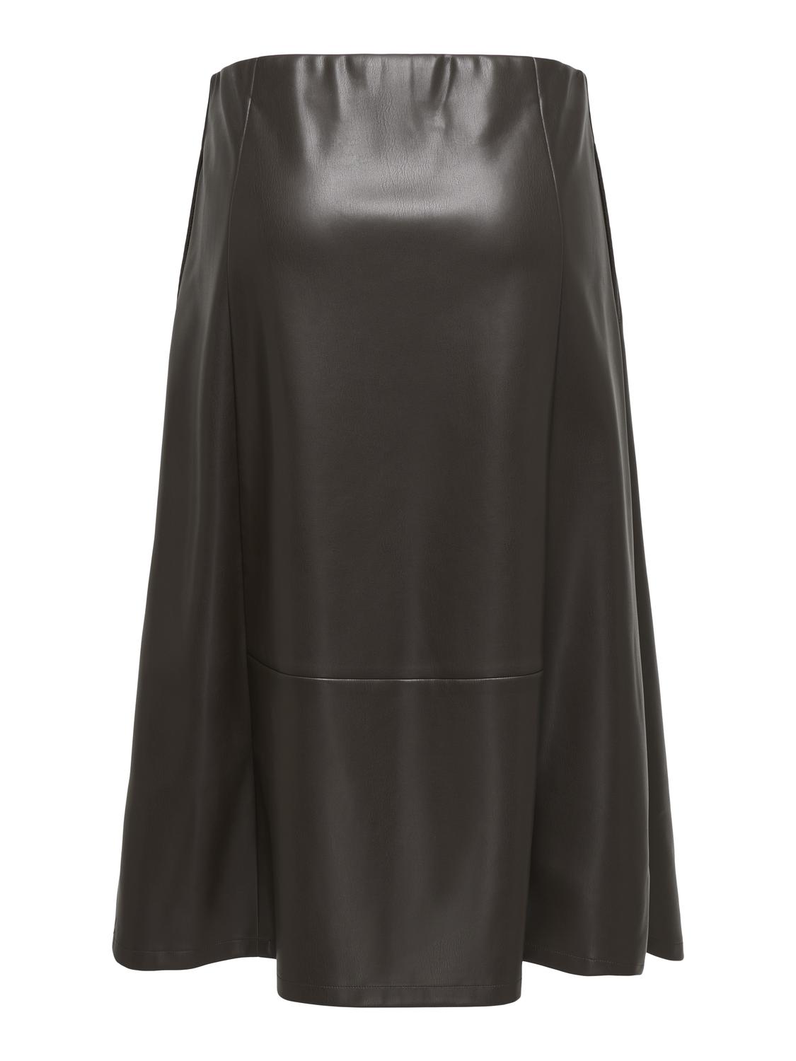 ONLFIBY MW FAUX LEATHER LONG SKIRT PNT - 7