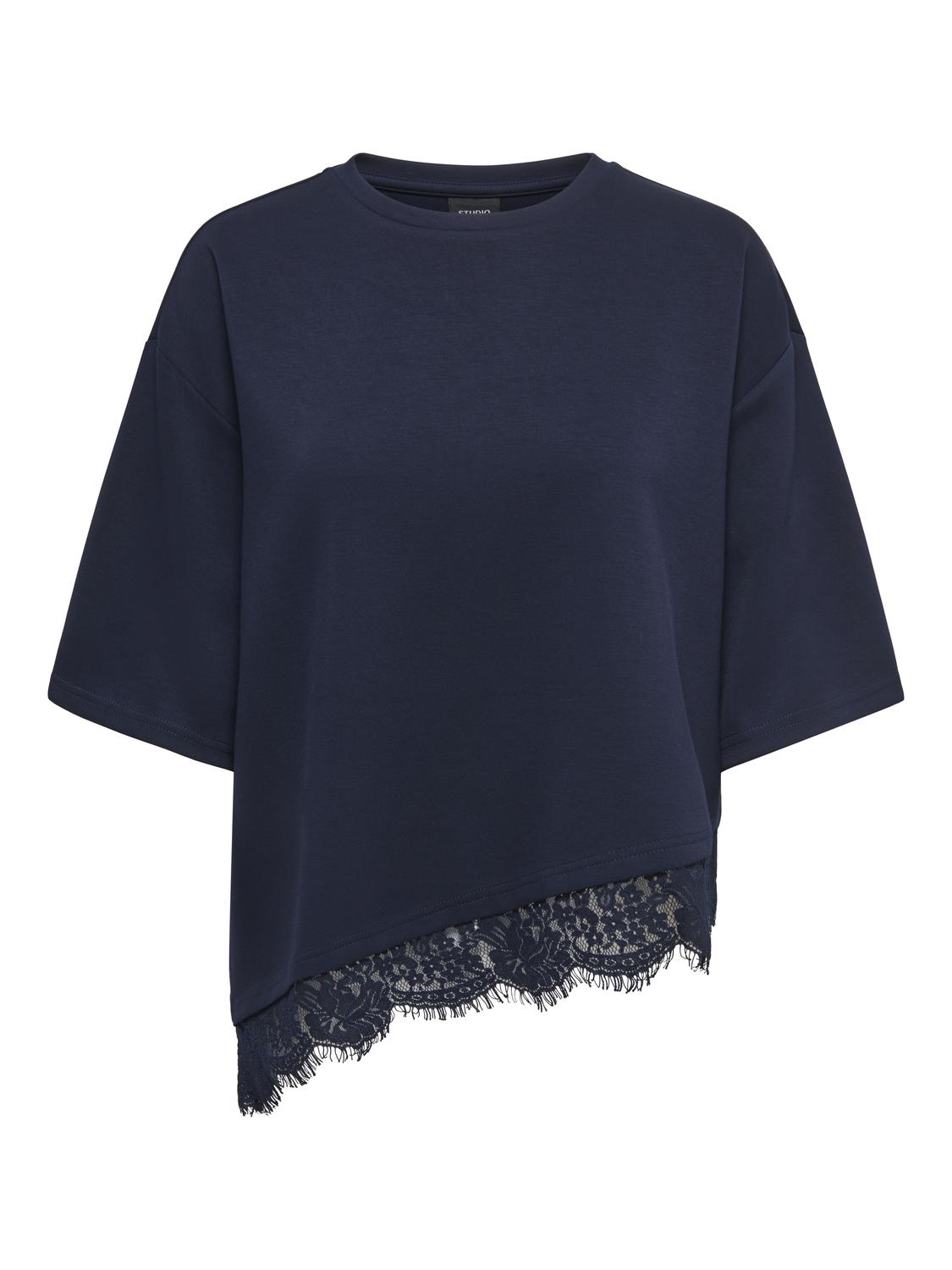 STUMATO S/S LACE ASYM TEE SWT