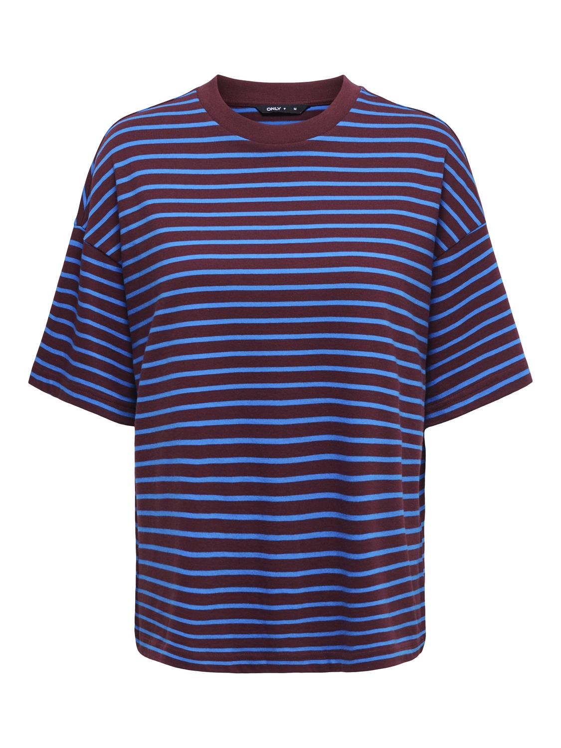 PGLISA STRIPE S/S TOP JRS