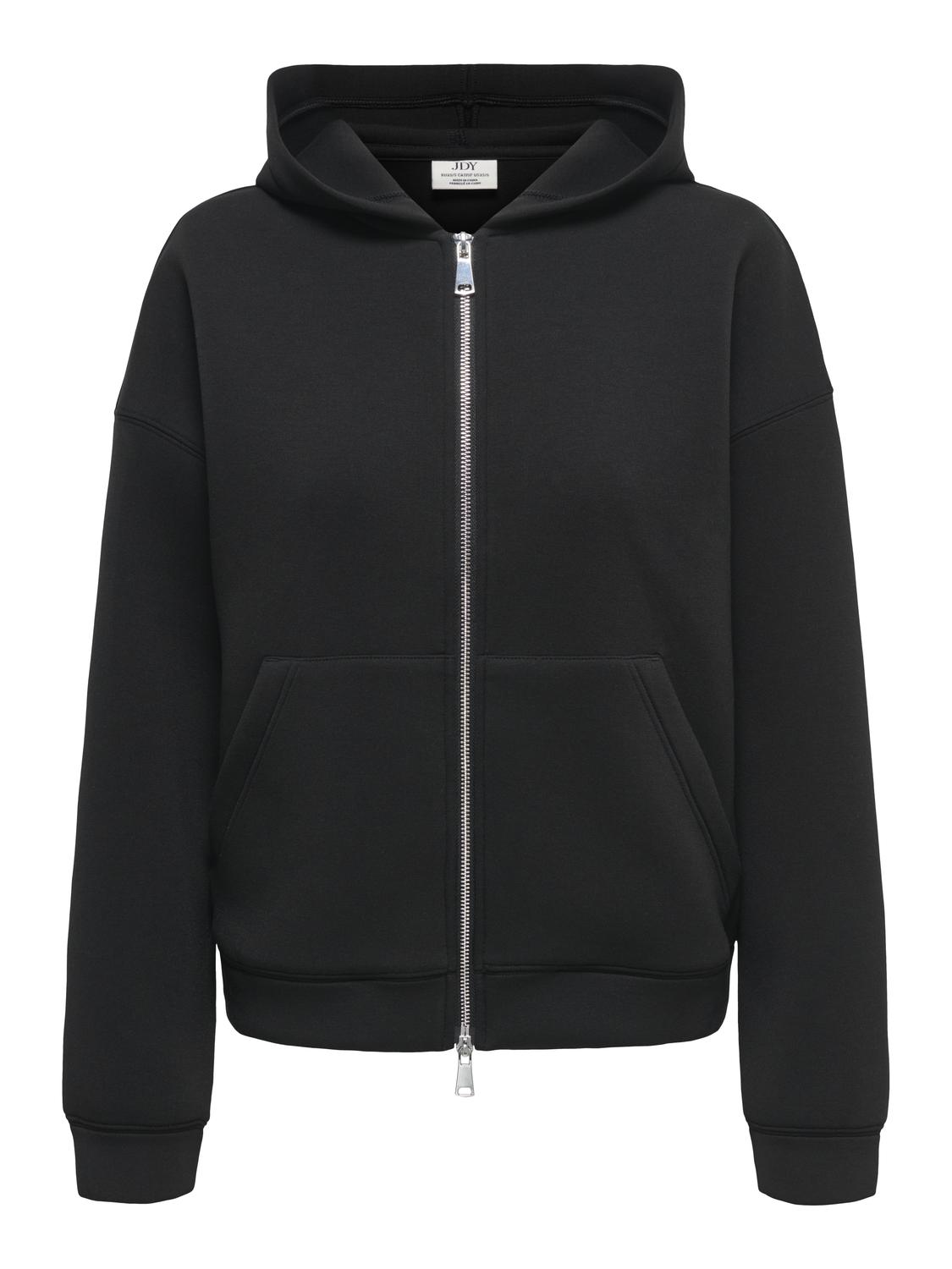 JDYSABRINA L/S SCUBA ZIP HOODIE JRS NOOS - 3