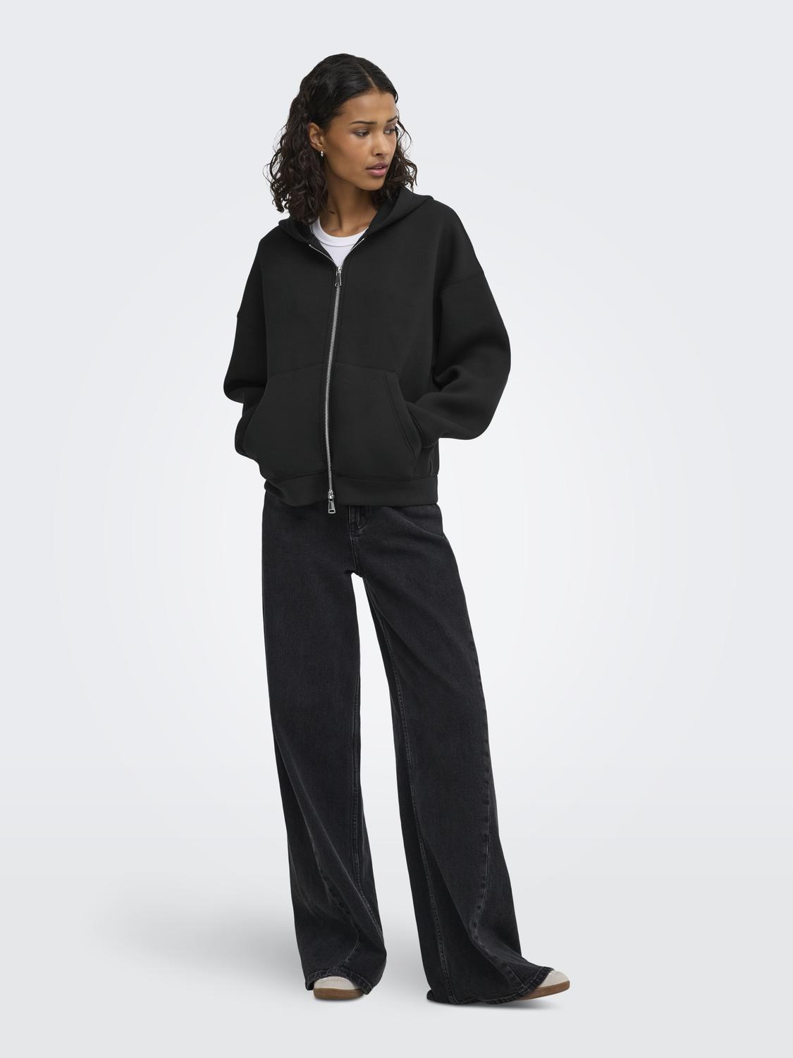 JDYSABRINA L/S SCUBA ZIP HOODIE JRS NOOS - 6