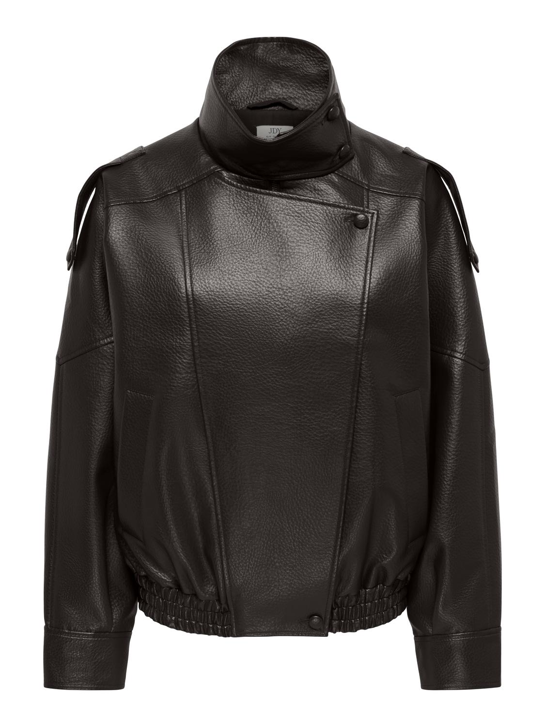 JDYRAYE PU OVERSIZED BOMBER JACKET PNT - 3