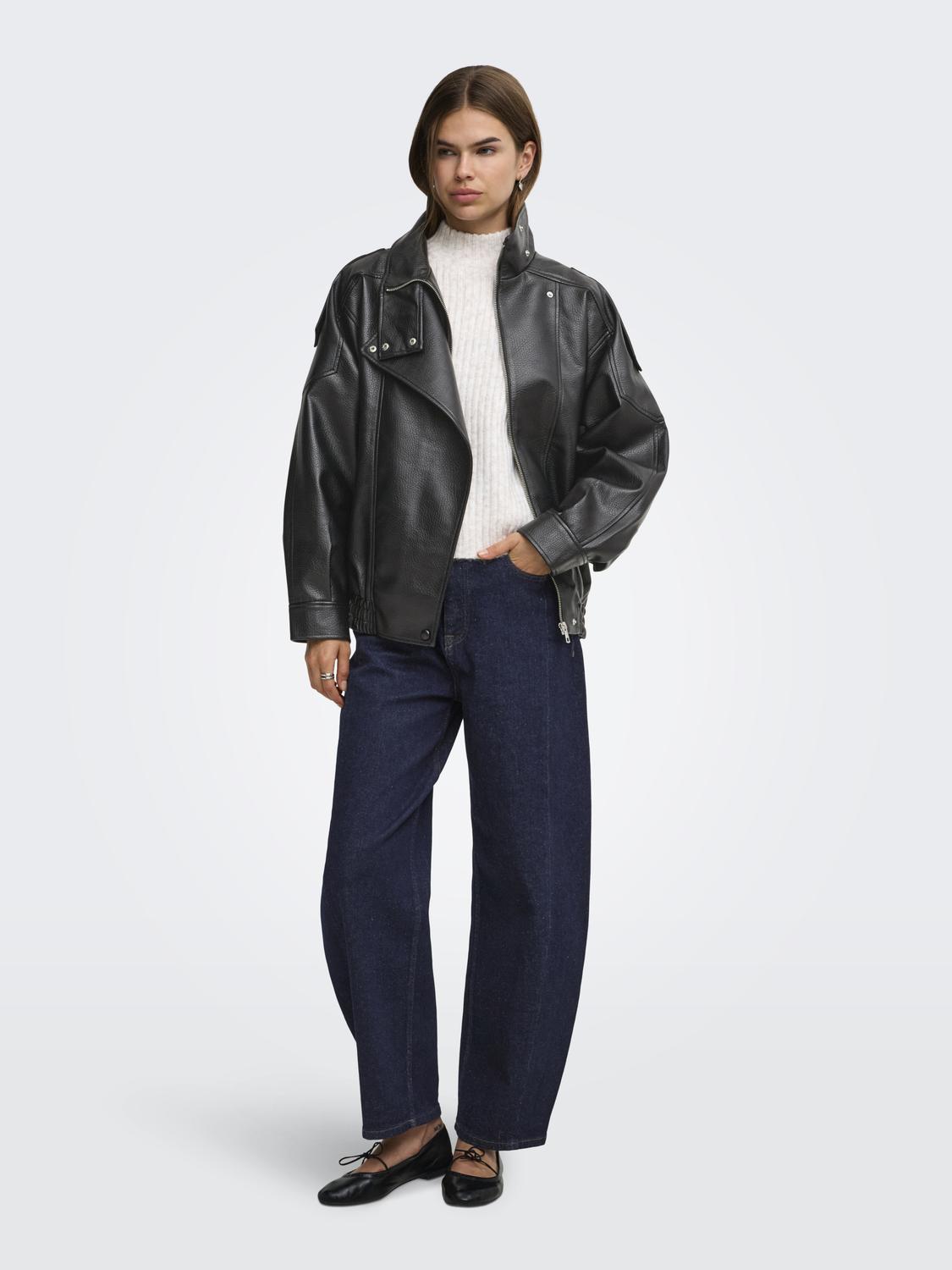 ONLEDEN FAUX LEATHER OVZ JACKET OTW - 6