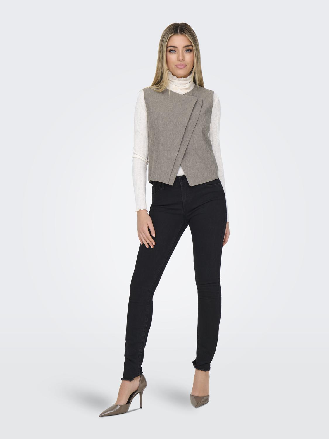 ONLNOVI S/L MEL ASYM WAISTCOAT TLR - 6